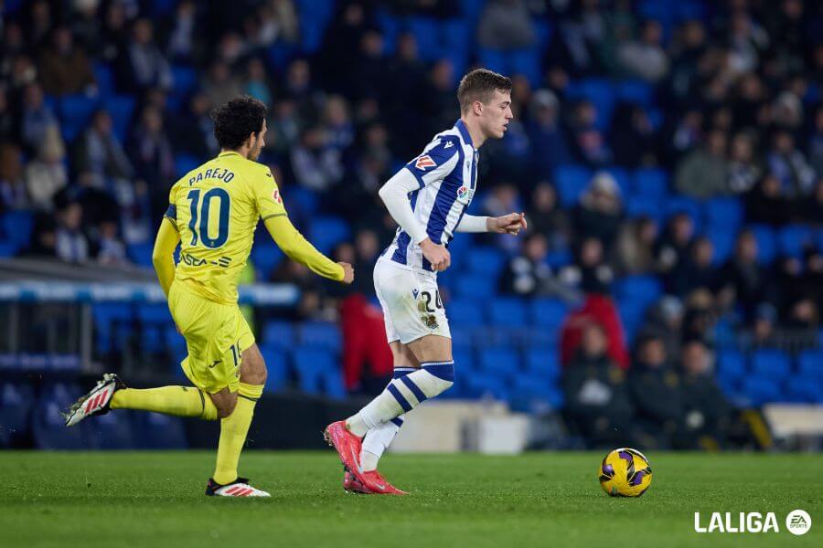 Luka Sucic ante el Villarreal. (Foto: LALIGA)