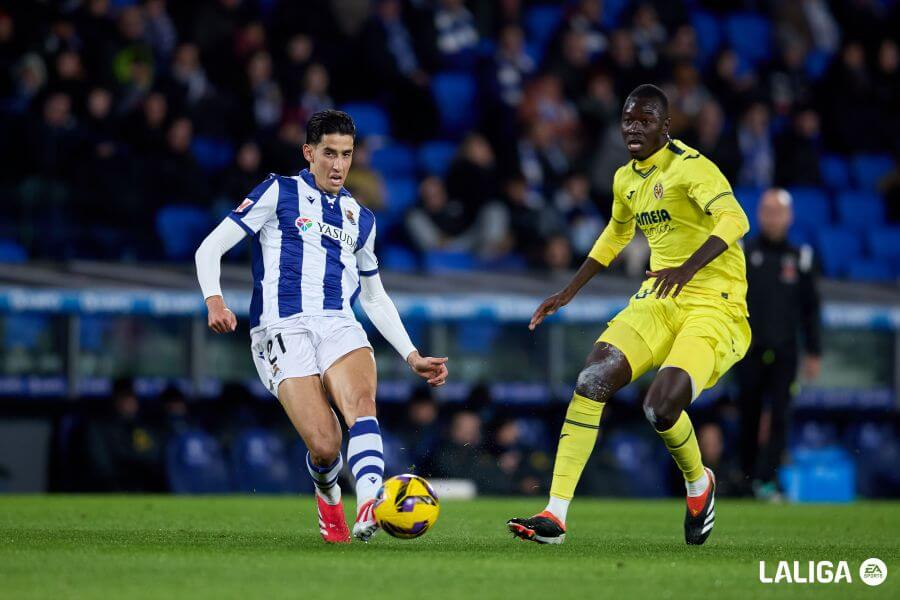 Nayef Aguerd ante el Villarreal. (Foto: LALIGA)