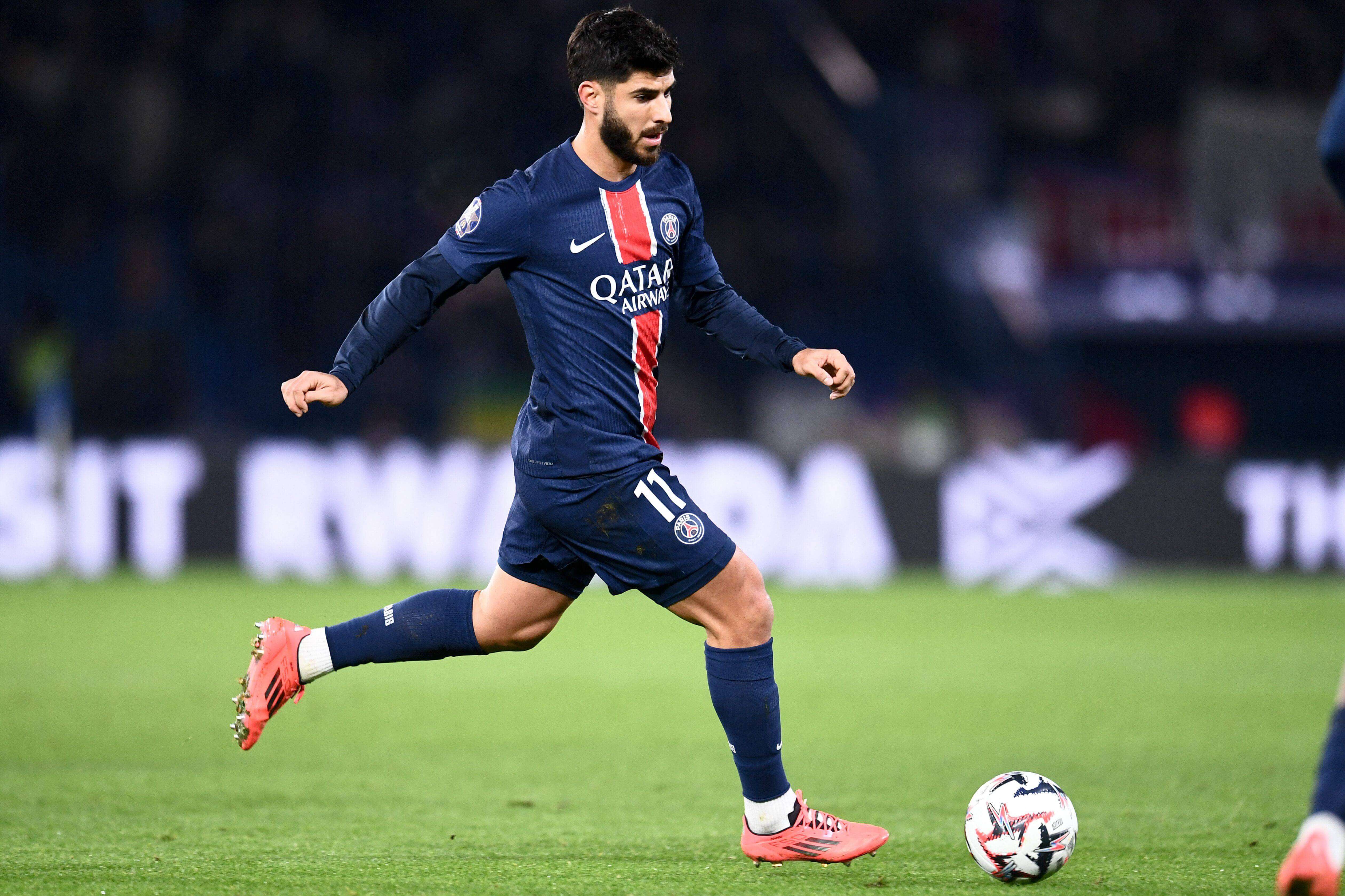 Marco Asensio, en un partido con el PSG (Foto: Cordon Press).