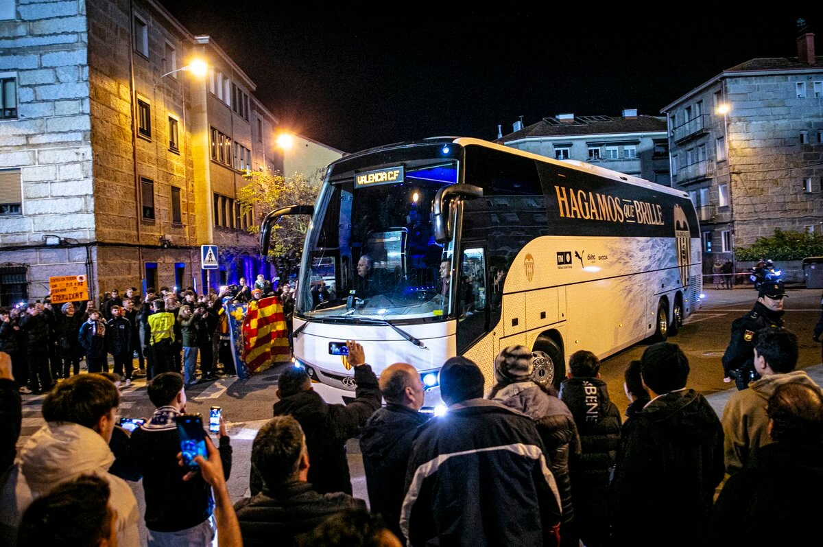 Afición del Valencia CF en O Couto