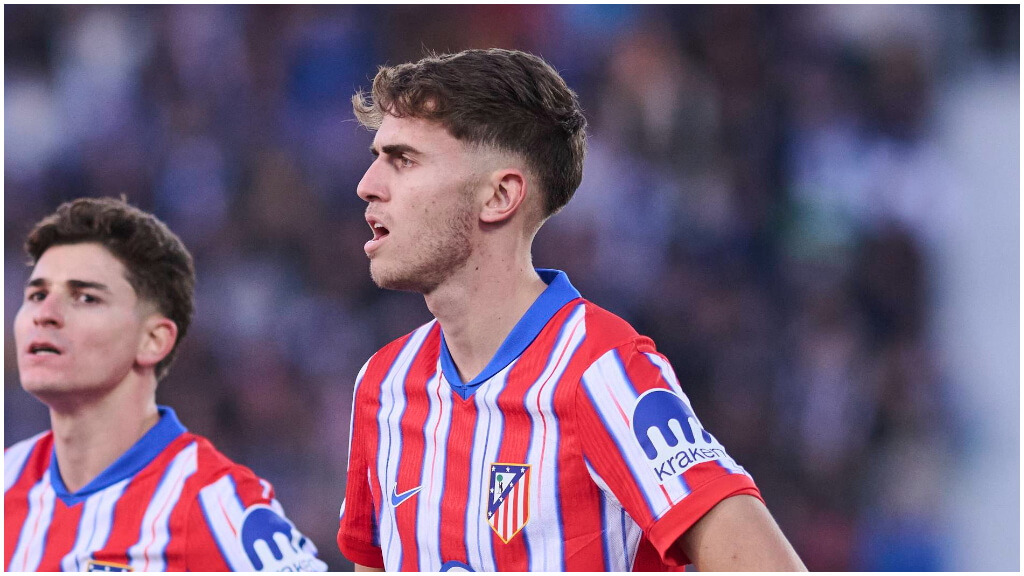 Adrián Niño en su debut con el Atlético de Madrid. (Foto: Cordon Press)