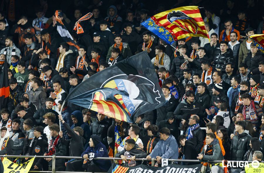 Mestalla, ante la Real Sociedad (Foto: LALIGA).