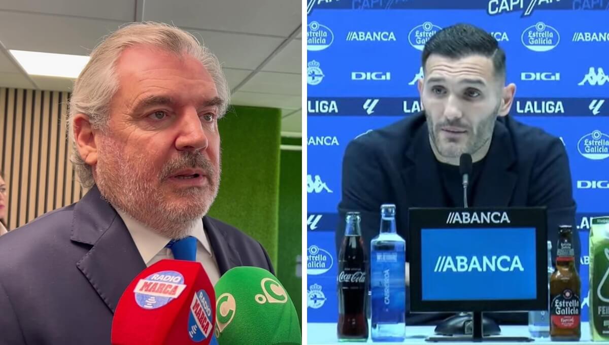 A la izquierda, Manuel Vizcaíno; a la derecha, Lucas Pérez.