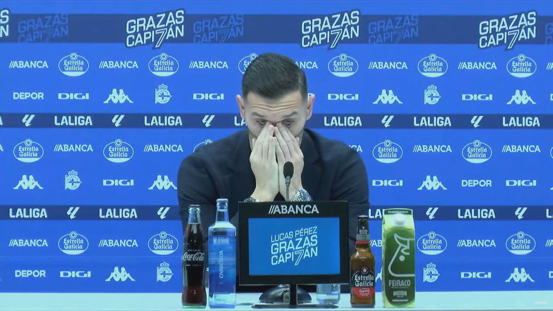 Los mejores momentos de la rueda de prensa de despedida de Lucas Pérez