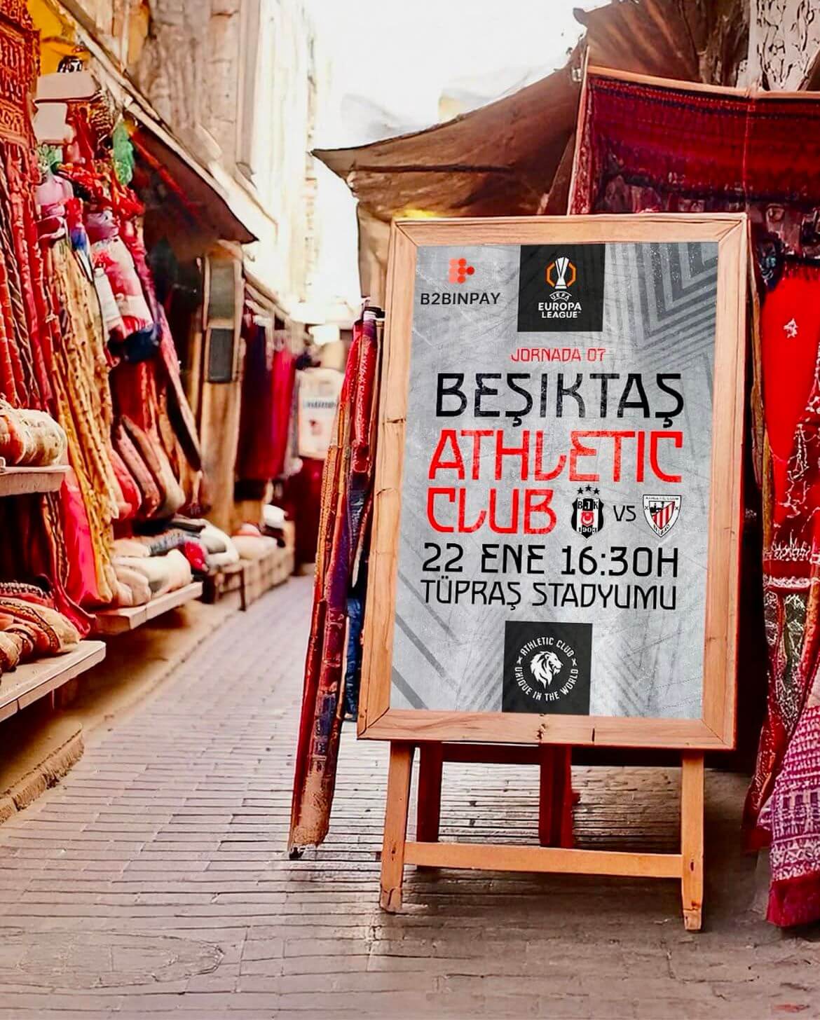 El Athletic visita al Besiktas en Estambul en la Europa League (Foto: Athletic Club).