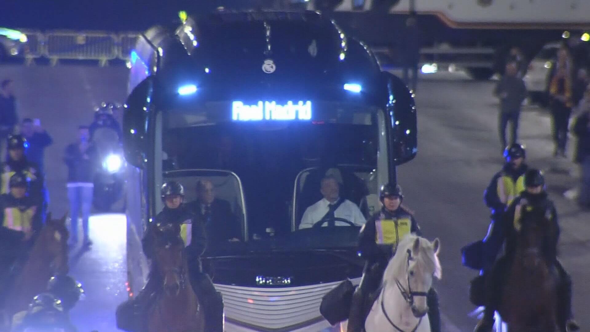 El Real Madrid llega al Santiago Bernabéu