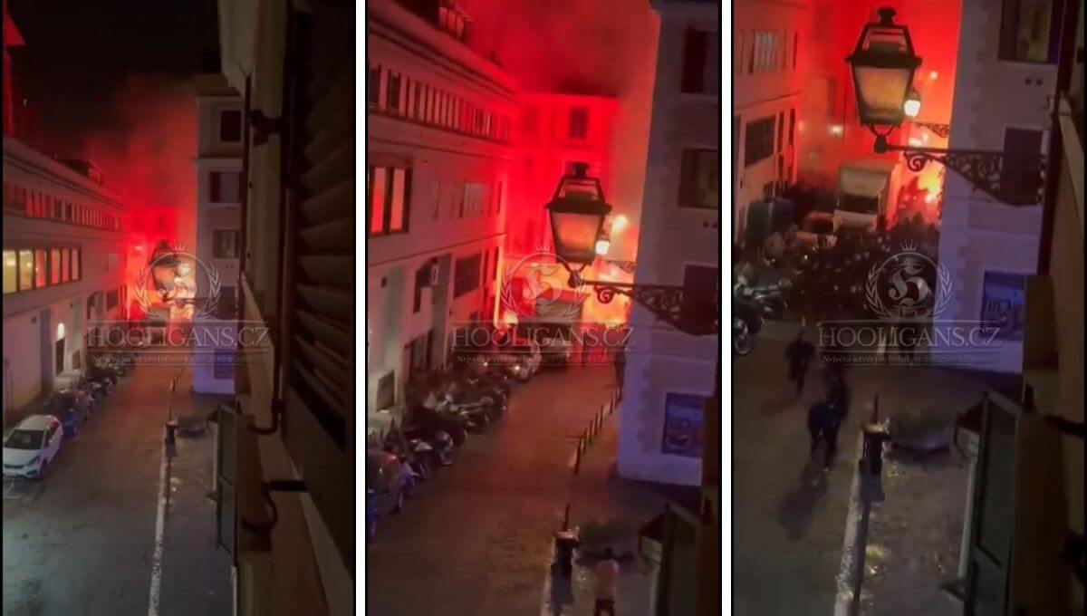 Batalla campal en Roma entre ultras de la Real Sociedad y de la Lazio.