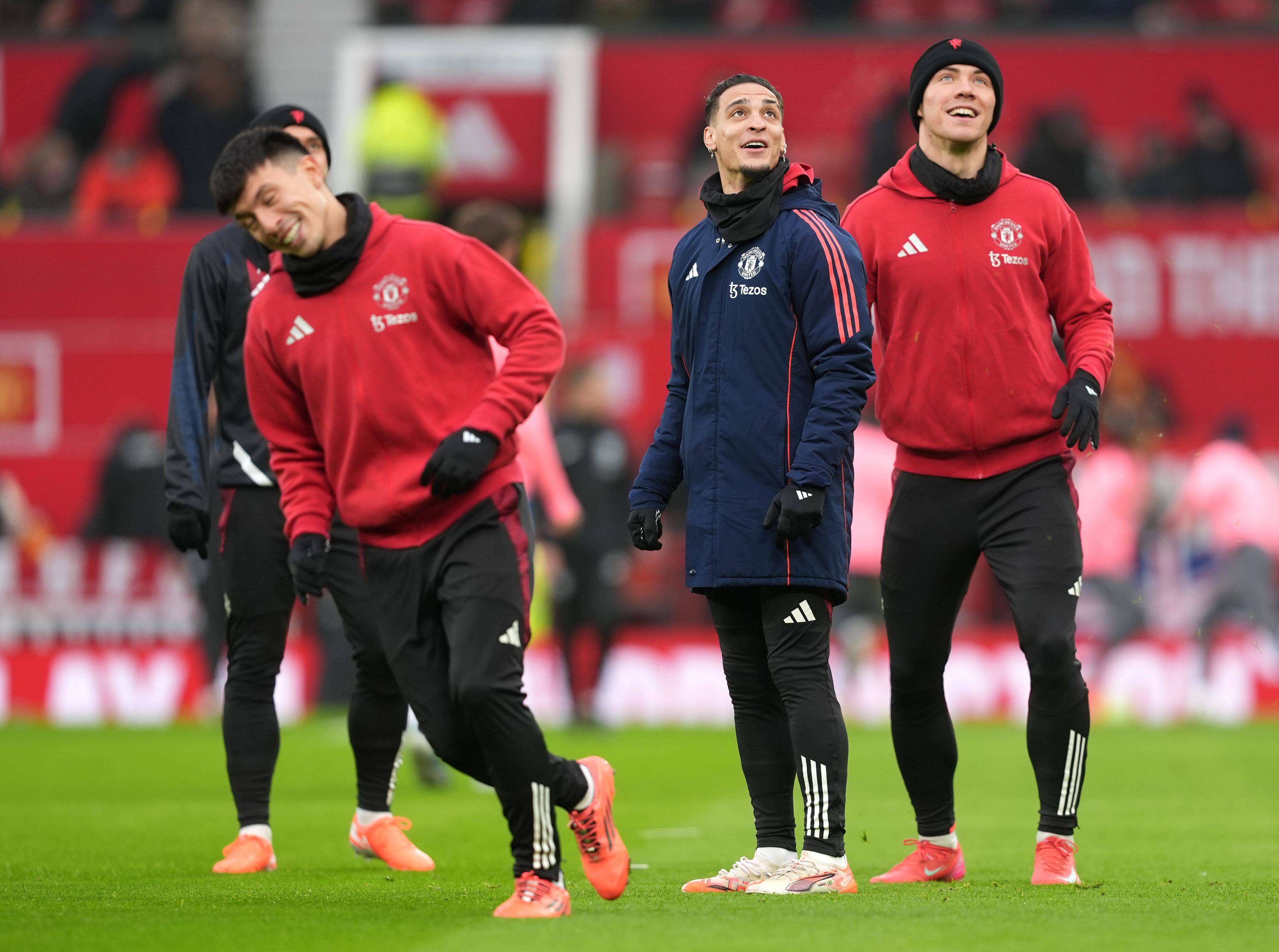 Antony, con el Manchester United.