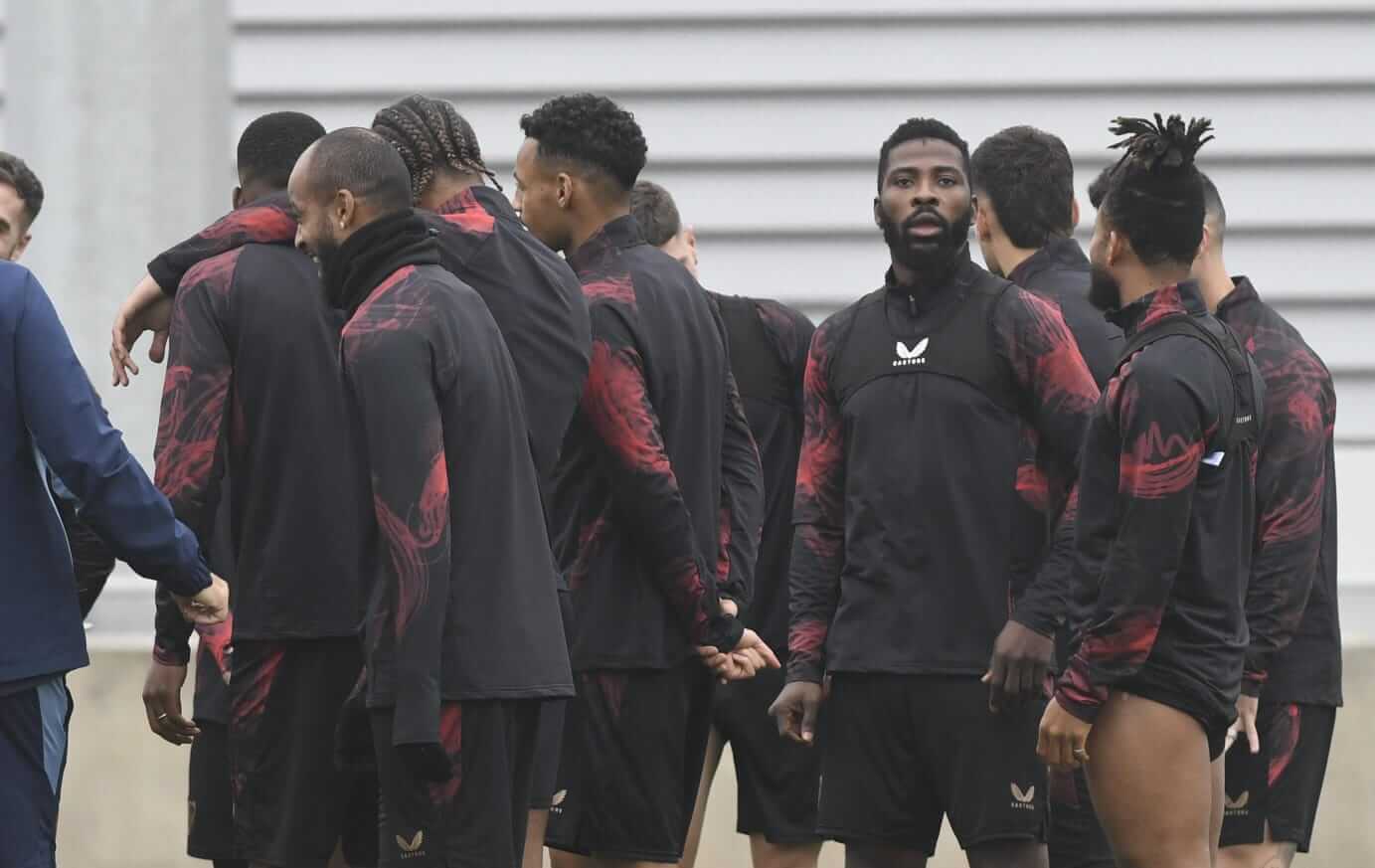 Kelechi Iheanacho, en el entrenamiento previo al partido ante el Espanyol (Foto: Kiko Hurtado).