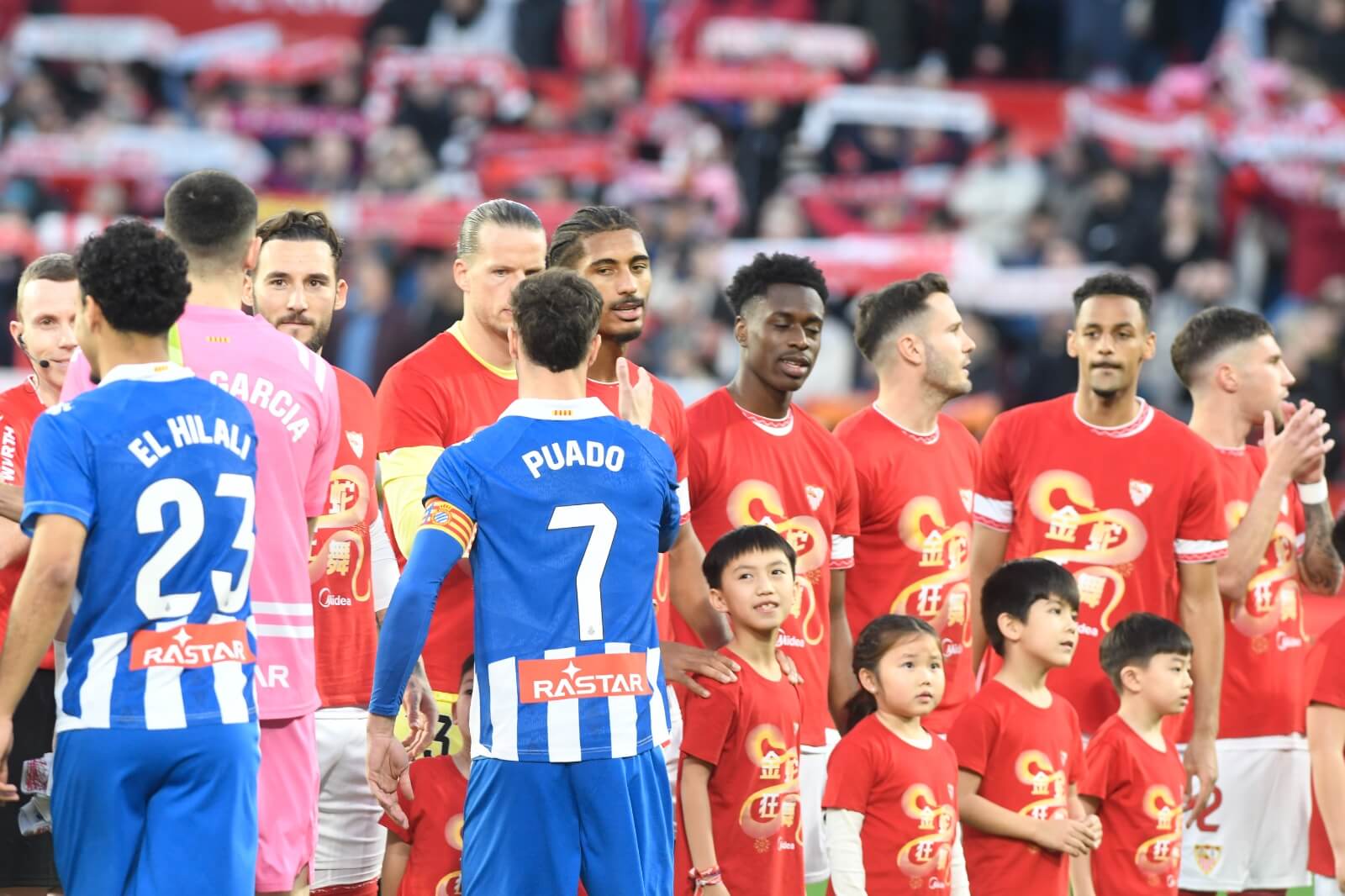 Javi Puado, en el Sevilla-Espanyol (Foto: Kiko Hurtado).