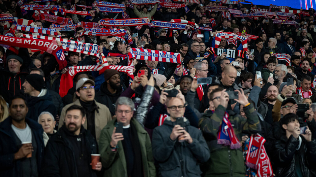 Aficionados del Atlético de Madrid en el Metropolitano (Cordon Press)