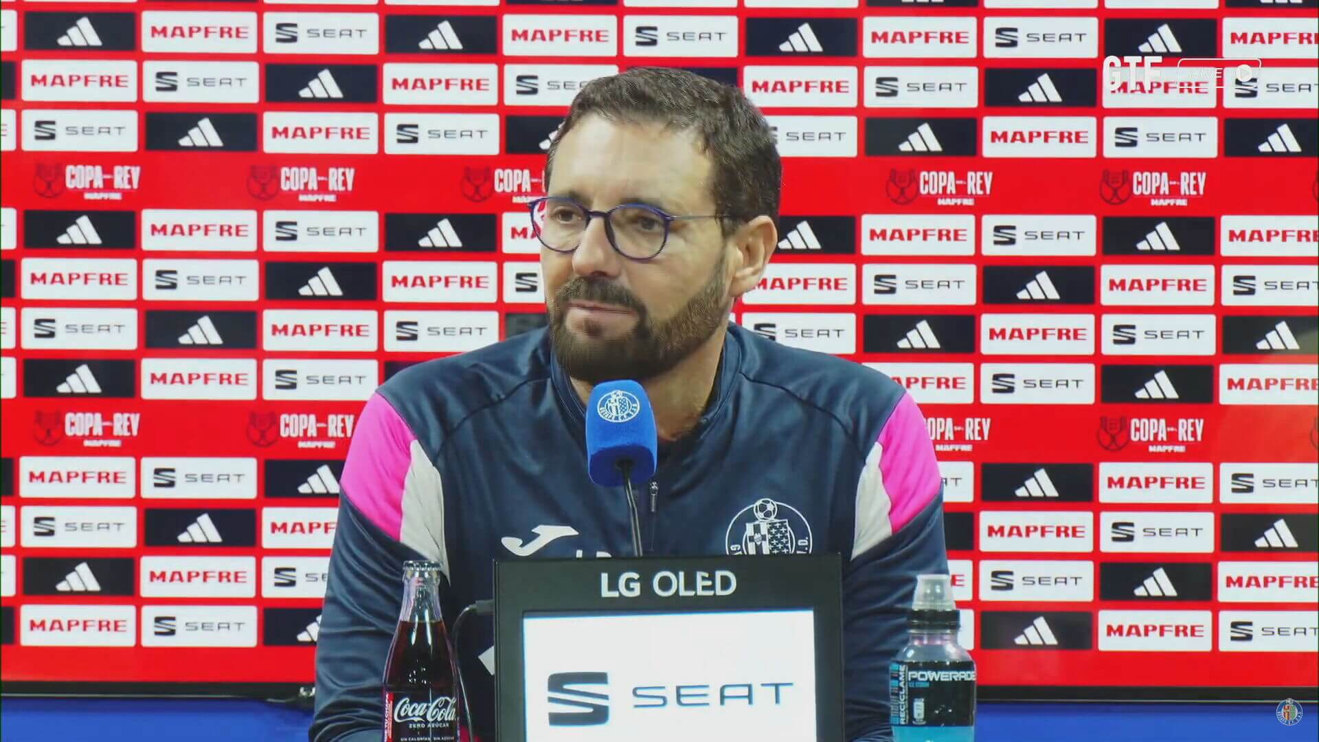 José Bordalás, en rueda de prensa del Getafe.