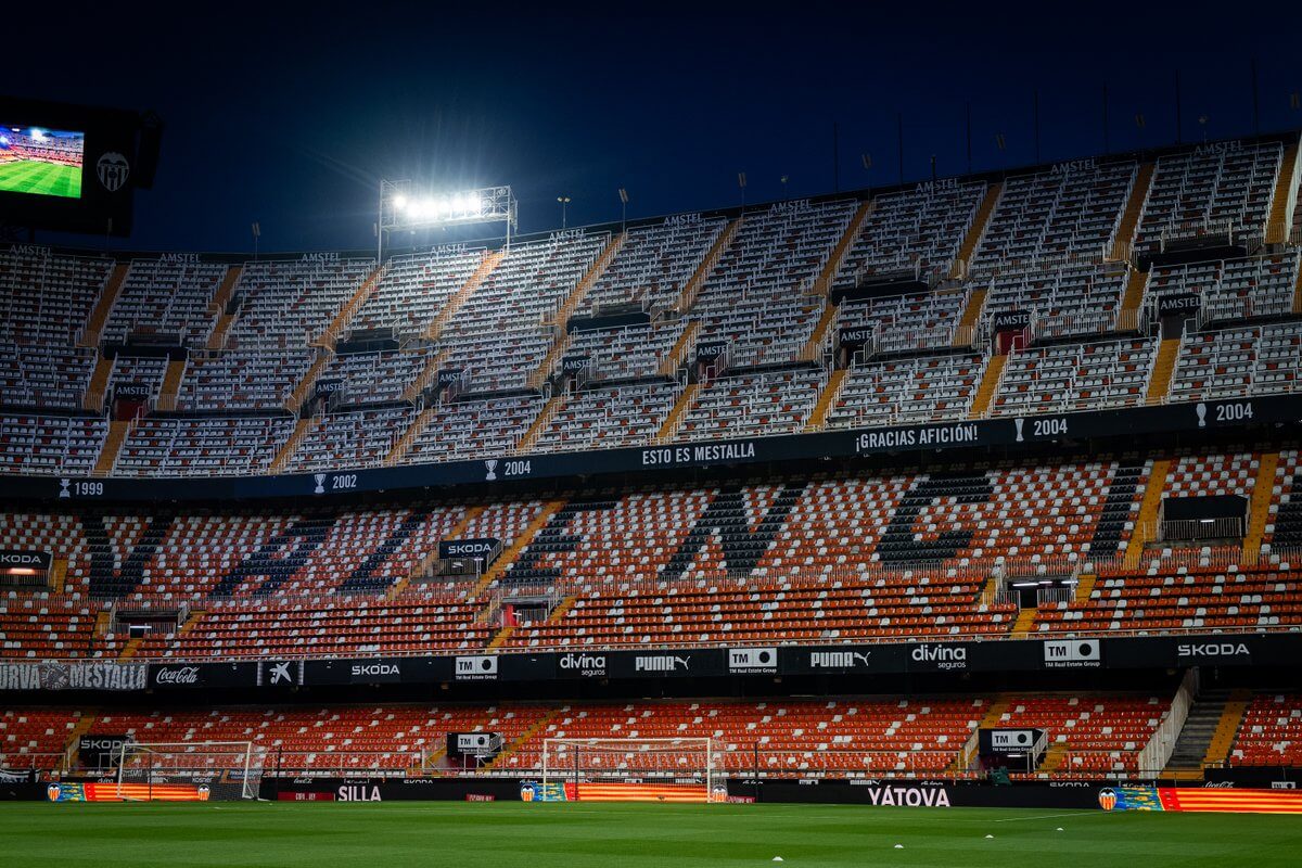 Vestuarios en Mestalla