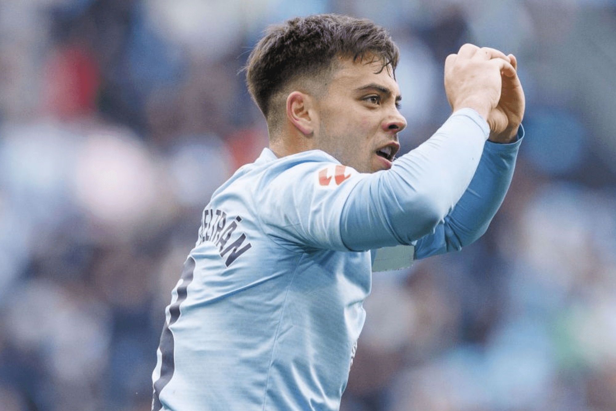 Fran Beltrán celebra su gol al Betis (Foto: LaLiga).