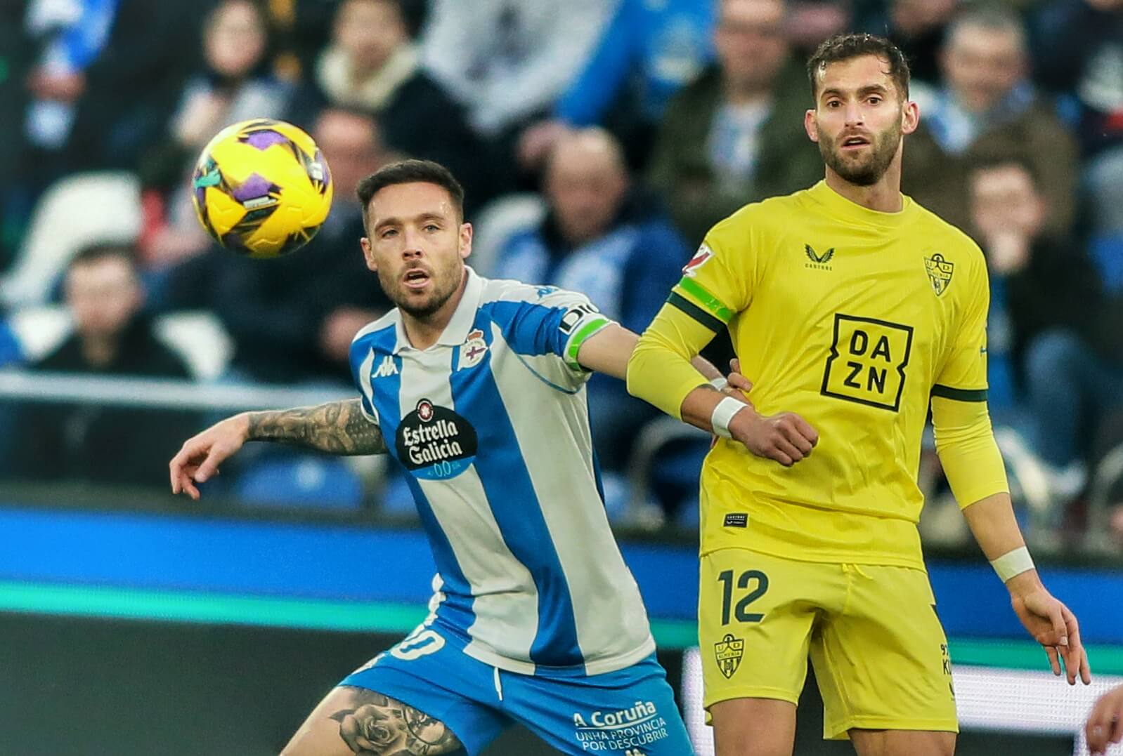 José Ángel y Baptistao, en una jugada (FOTO: LALIGA).