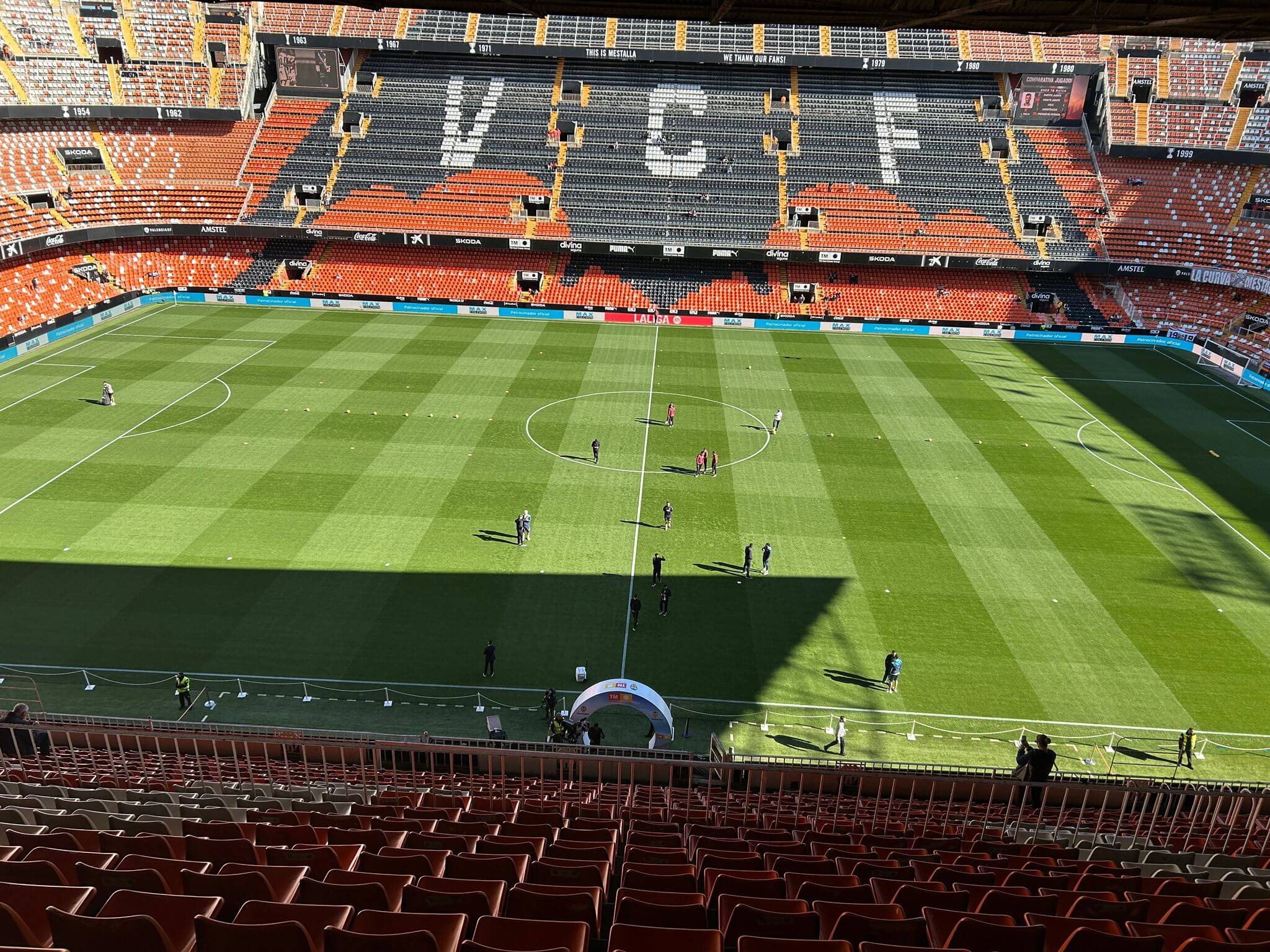 El Valencia en Mestalla