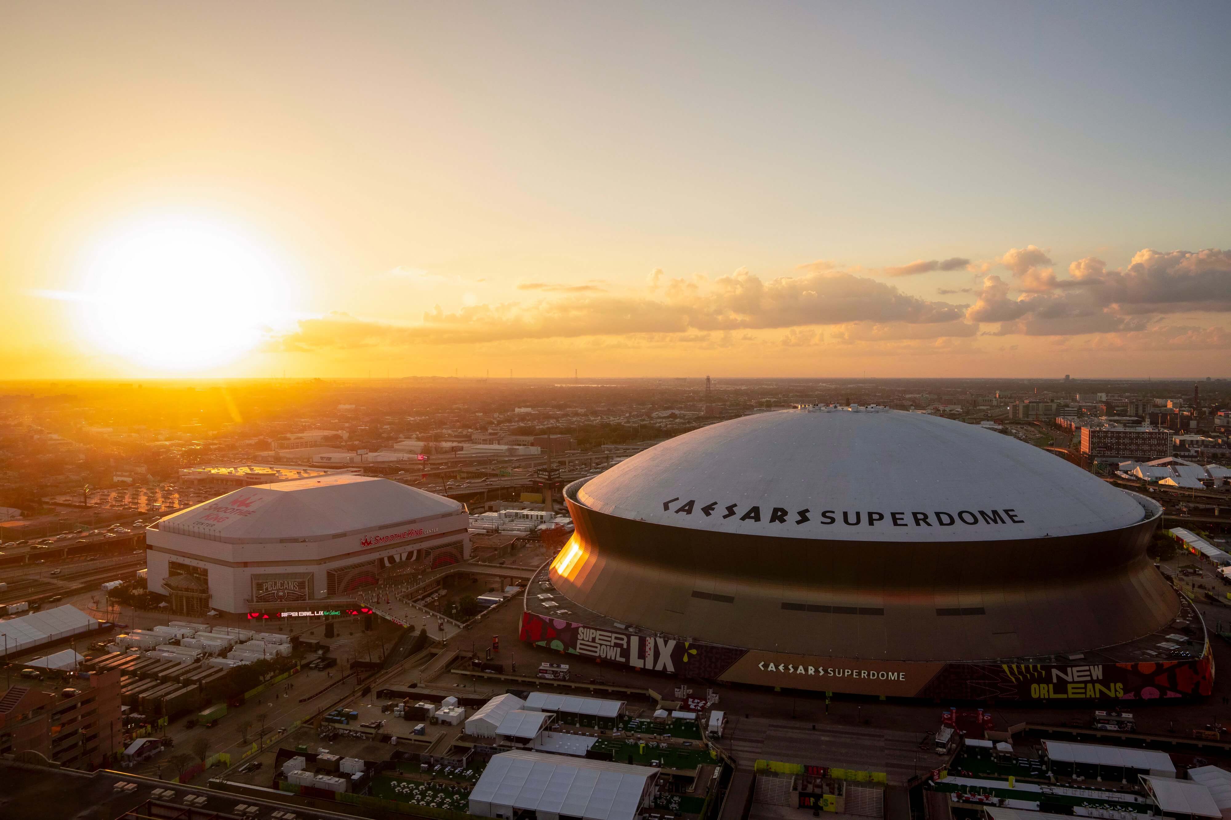 El Caesars Superdome, sede de la Super Bowl 2025 (Fuente: NFL)