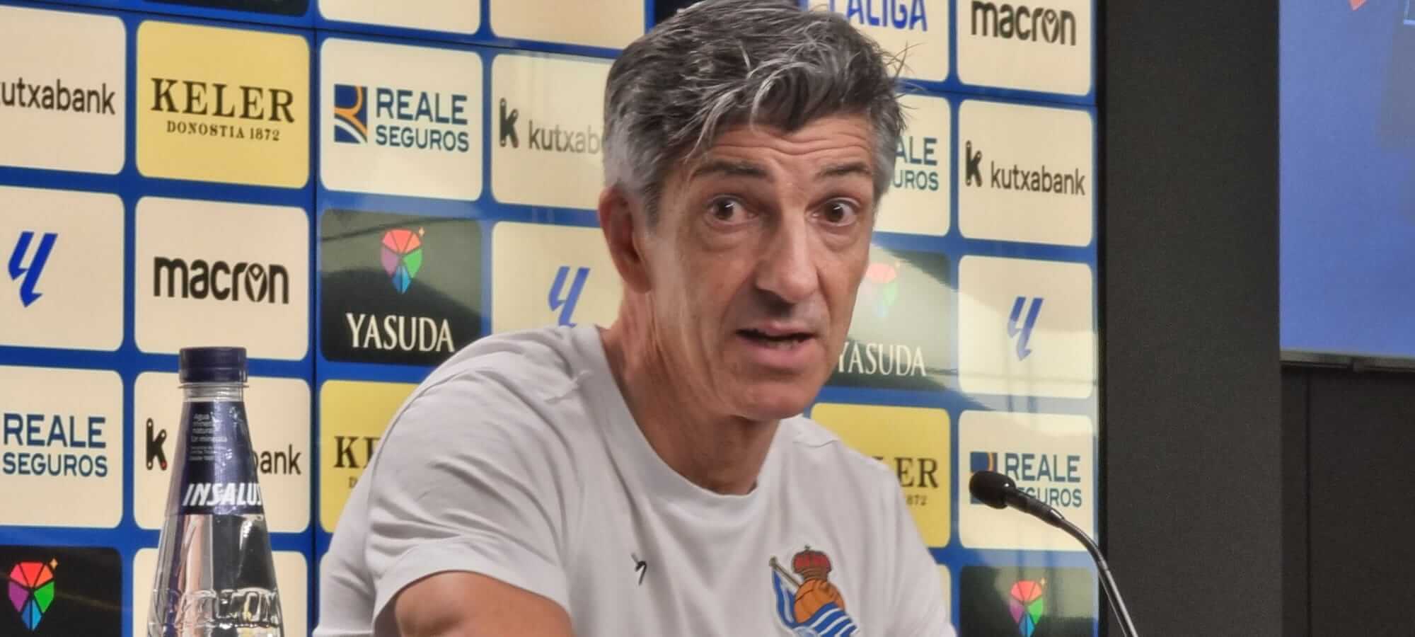 Imanol Alguacil, entrenador de la Real Sociedad.