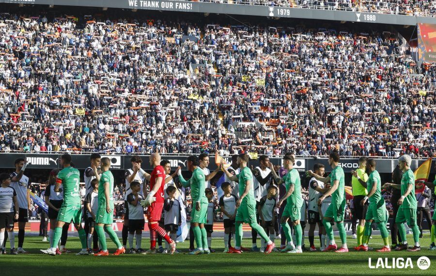 Mestalla, ante el CD Leganés (Foto: LALIGA).