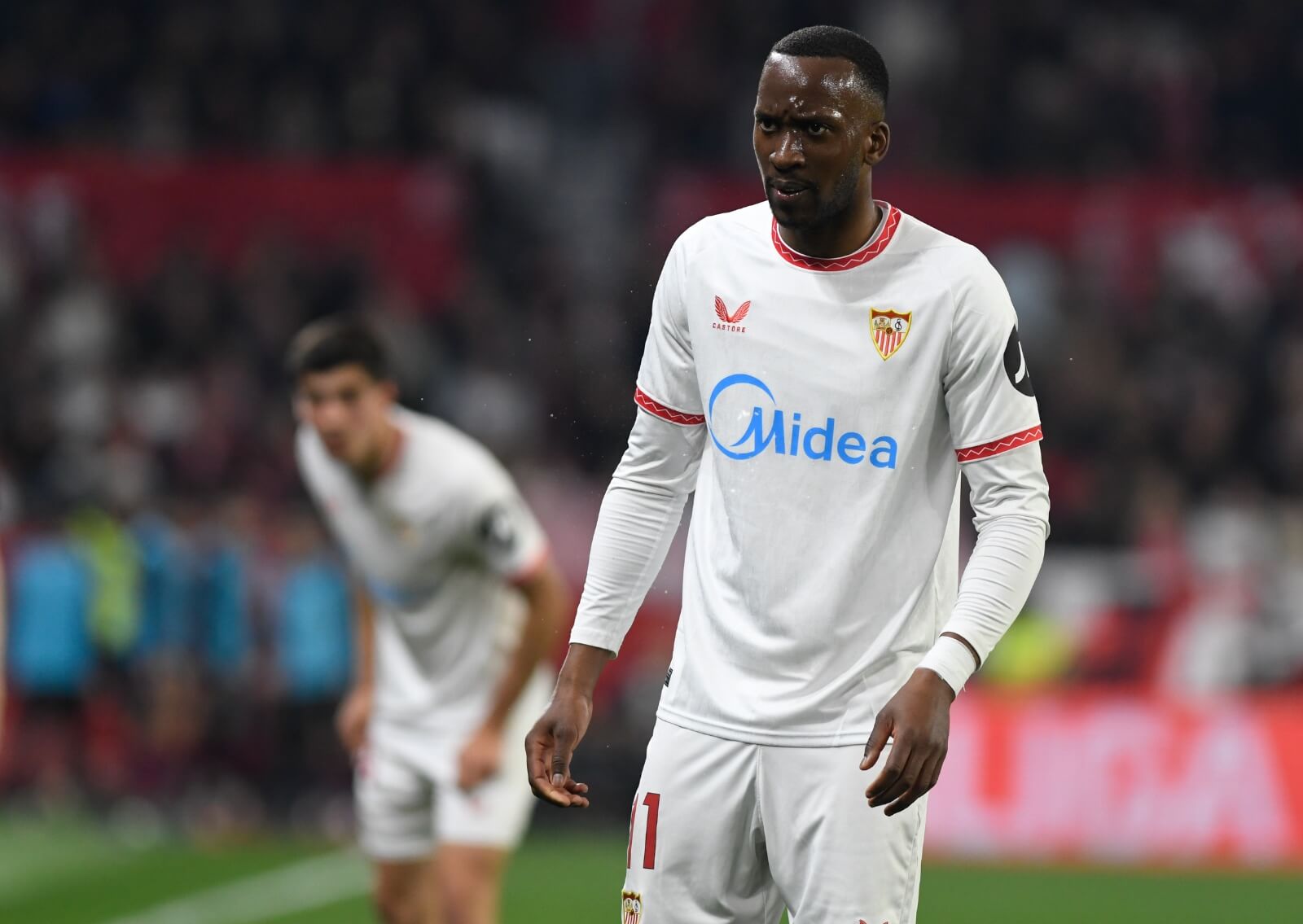 Dodi Lukebakio, durante la disputa del Sevilla-Barcelona (Foto: Kiko Hurtado).