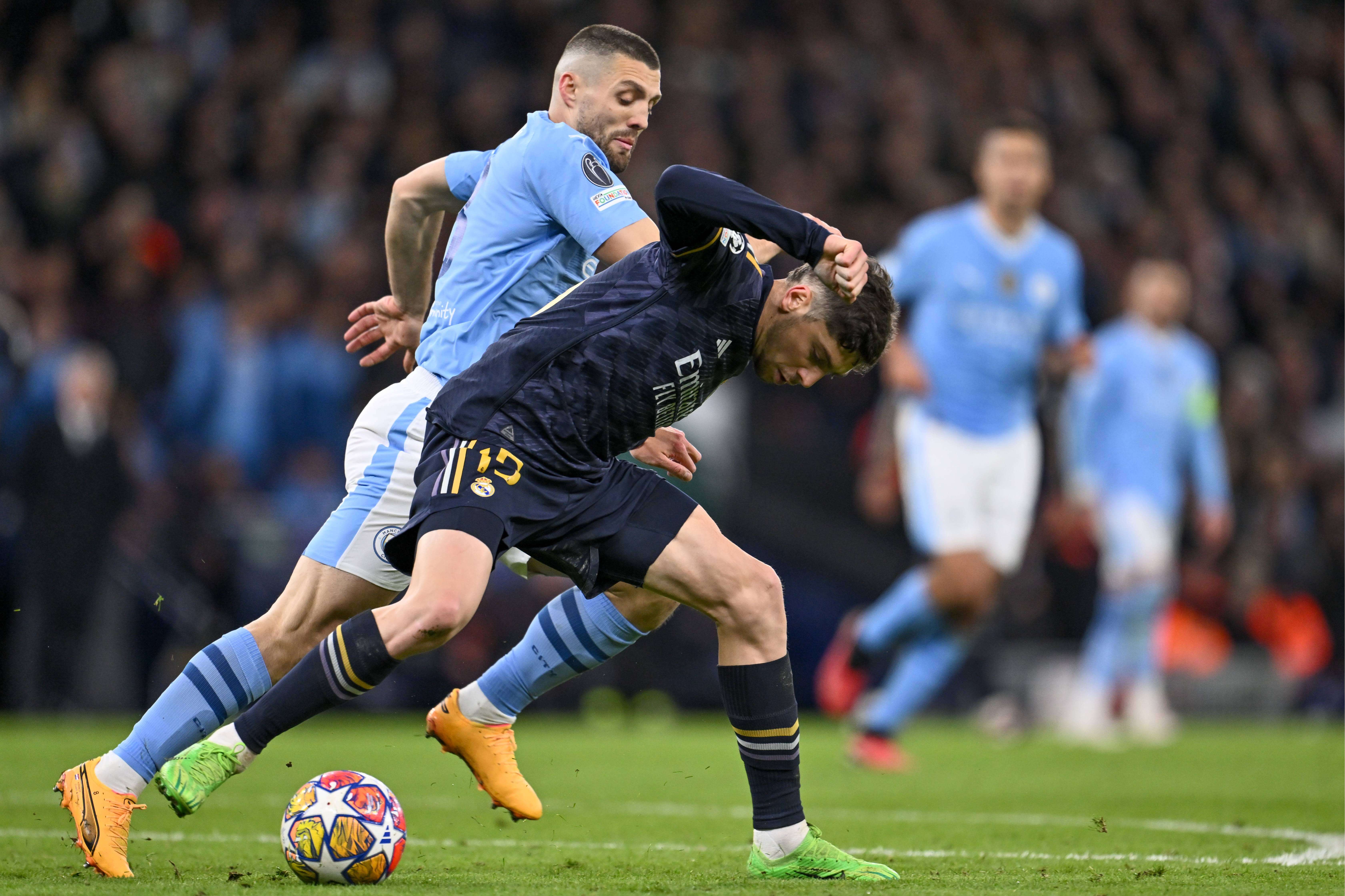 Fede Valverde y Mateo Kovacic en el Manchester City-Real Madrid (Fuente: Cordon Press)