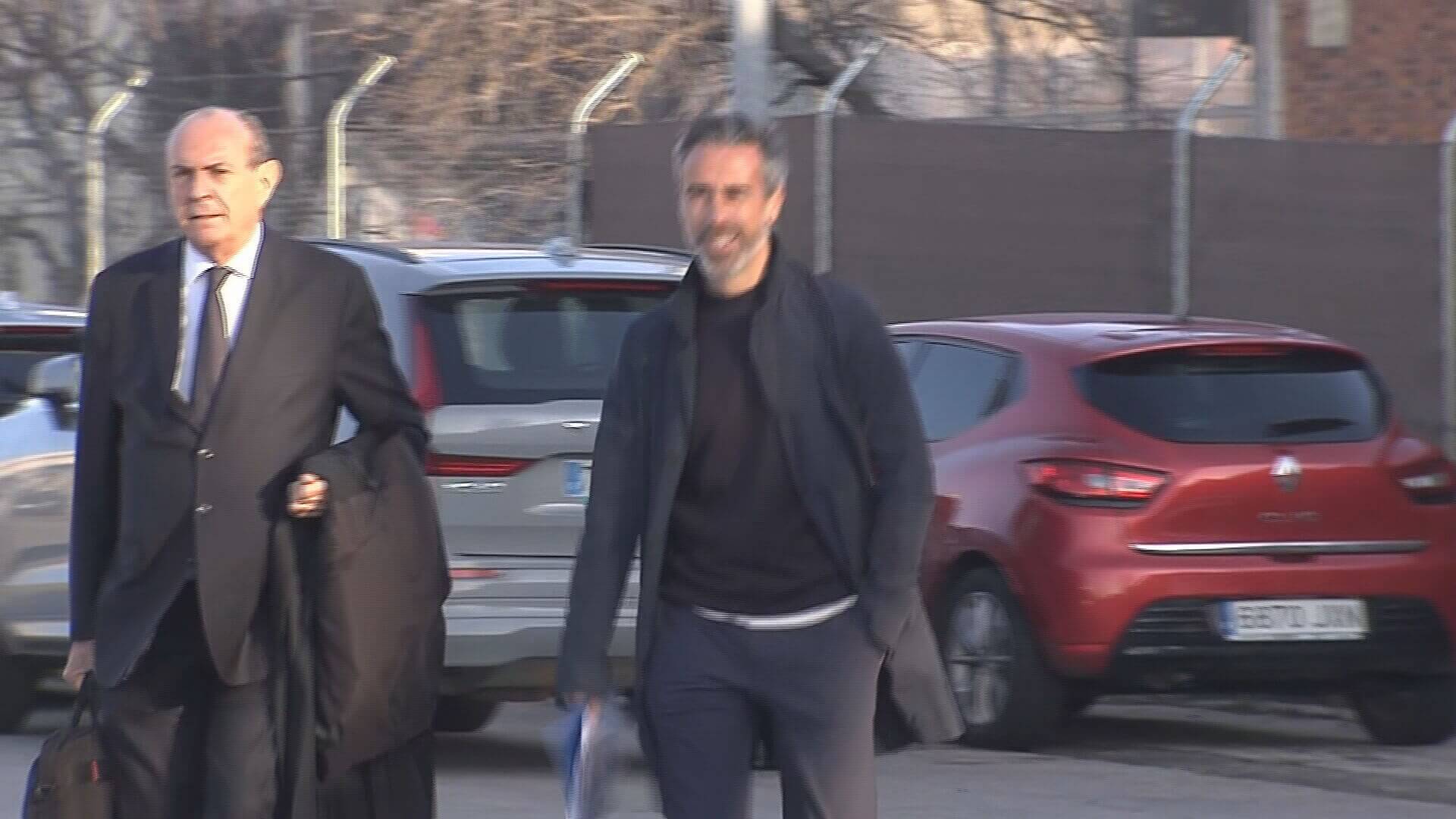 Jorge Vilda llegando a la Audiencia antes de testificar