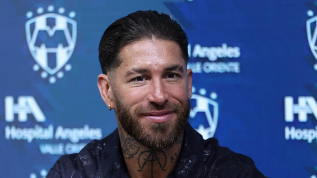 Sergio Ramos en su presentación con Rayados de Monterrey (Cordon Press)