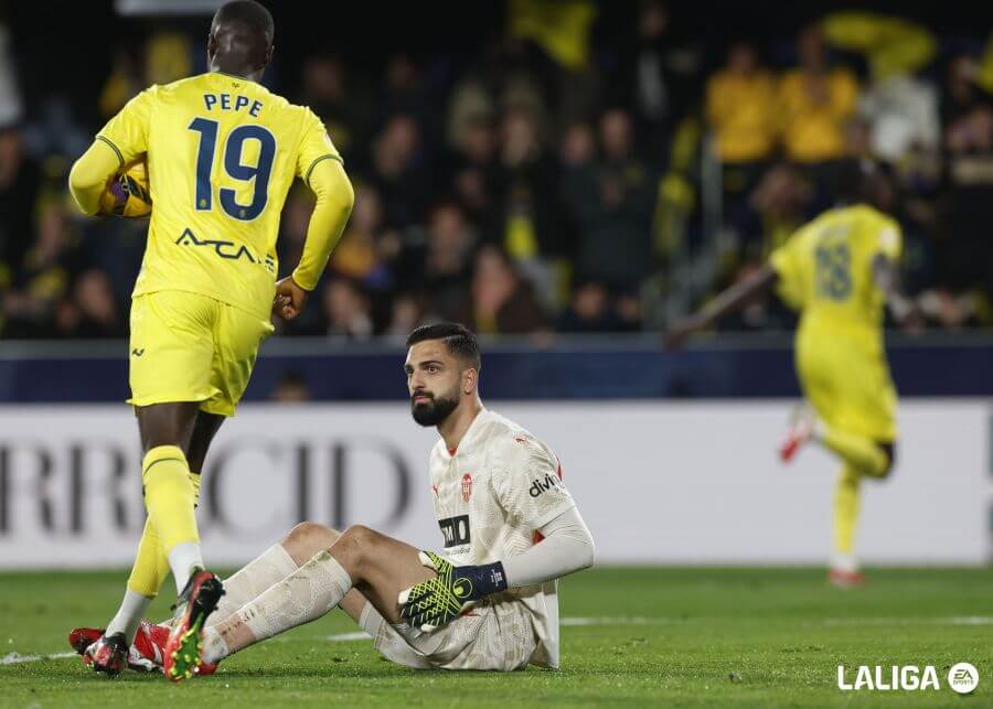 Giorgi Mamardashvili, ante el Villarreal CF (Foto: LALIGA).