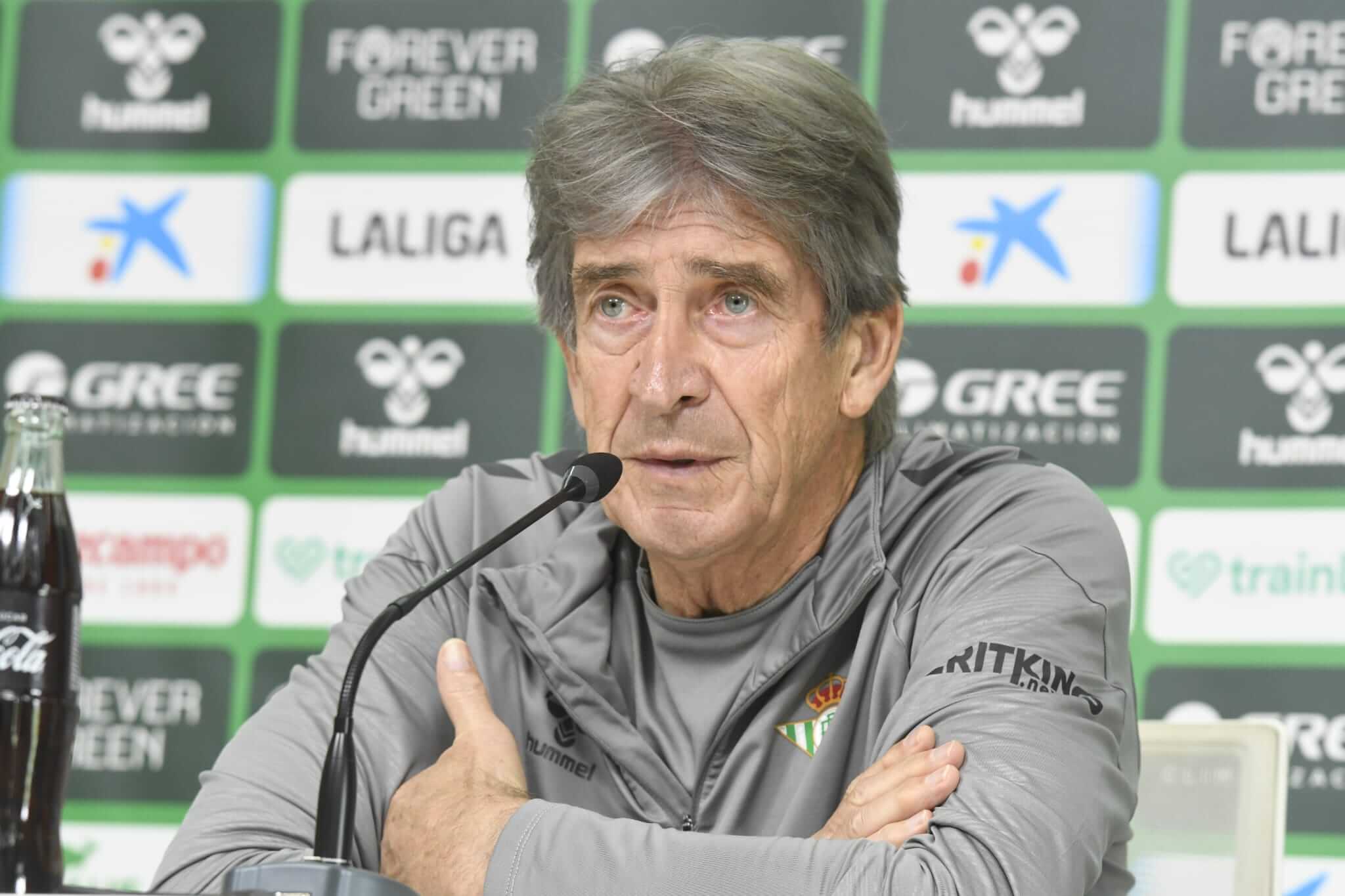 Pellegrini, en la previa del partido (Foto: Kiko Hurtado).