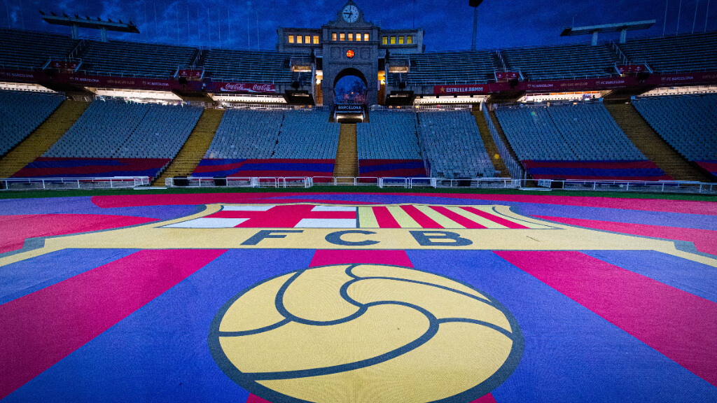 El Estadio de Montjuic donde el Barcelona juega sus partidos (@fcbarcelona_es).