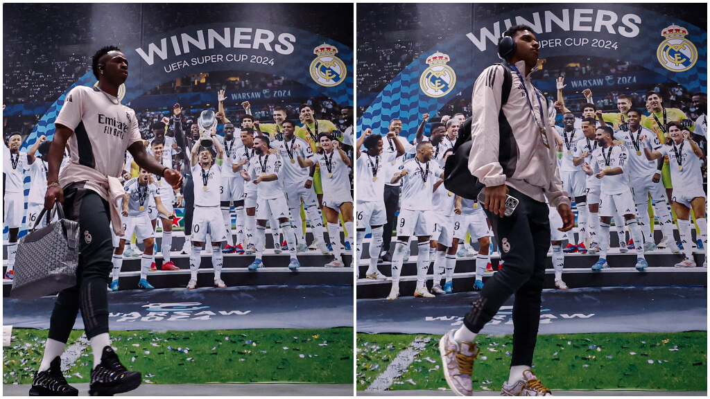 Los Jugadores del Real Madrid, están presentes en el Bernabéu.