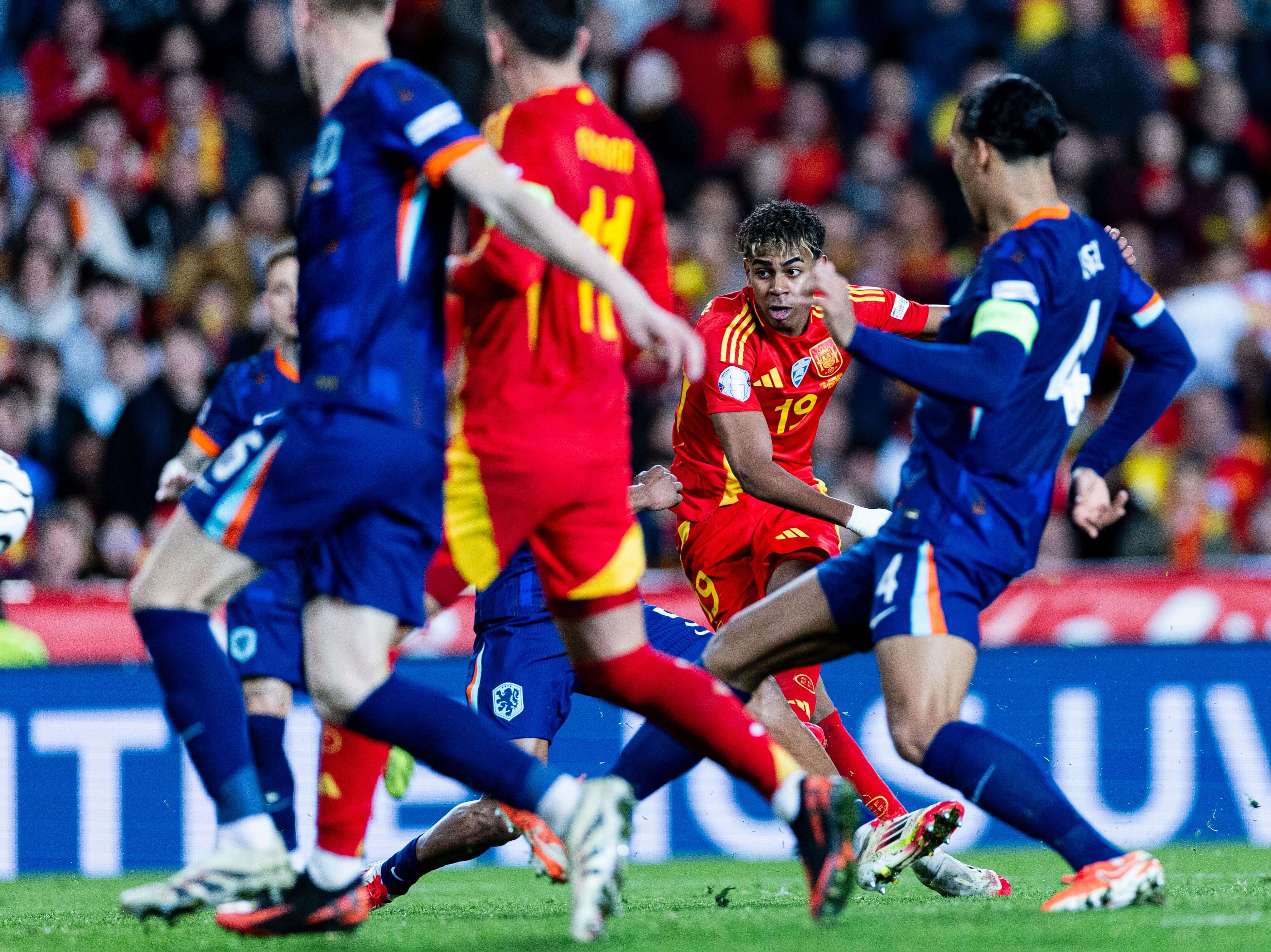 El momento del gol de Lamine Yamal (RFEF)