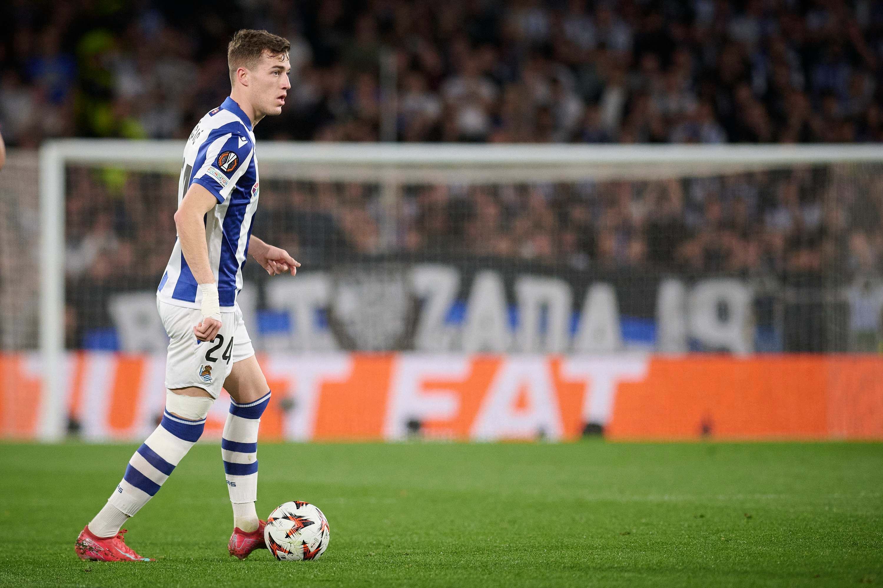 Luka Sucic, en un partido de la Real Sociedad (Foto: Cordon Press).