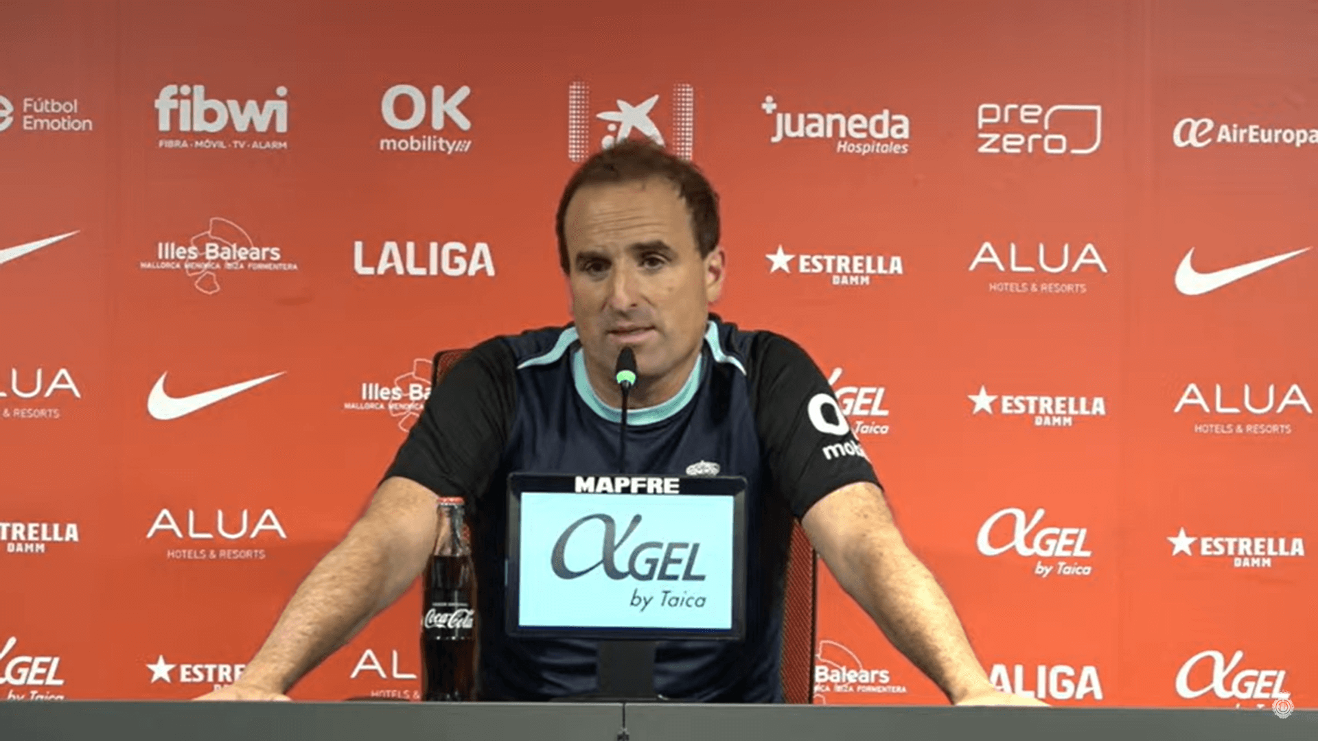 Jagoba Arrasate, en la rueda de prensa previa al Real Madrid-Mallorca.