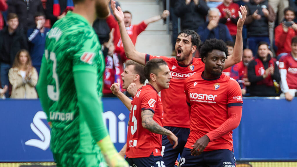 Catena celebra el tanto ante el Atlético (Foto: Cordon Press)