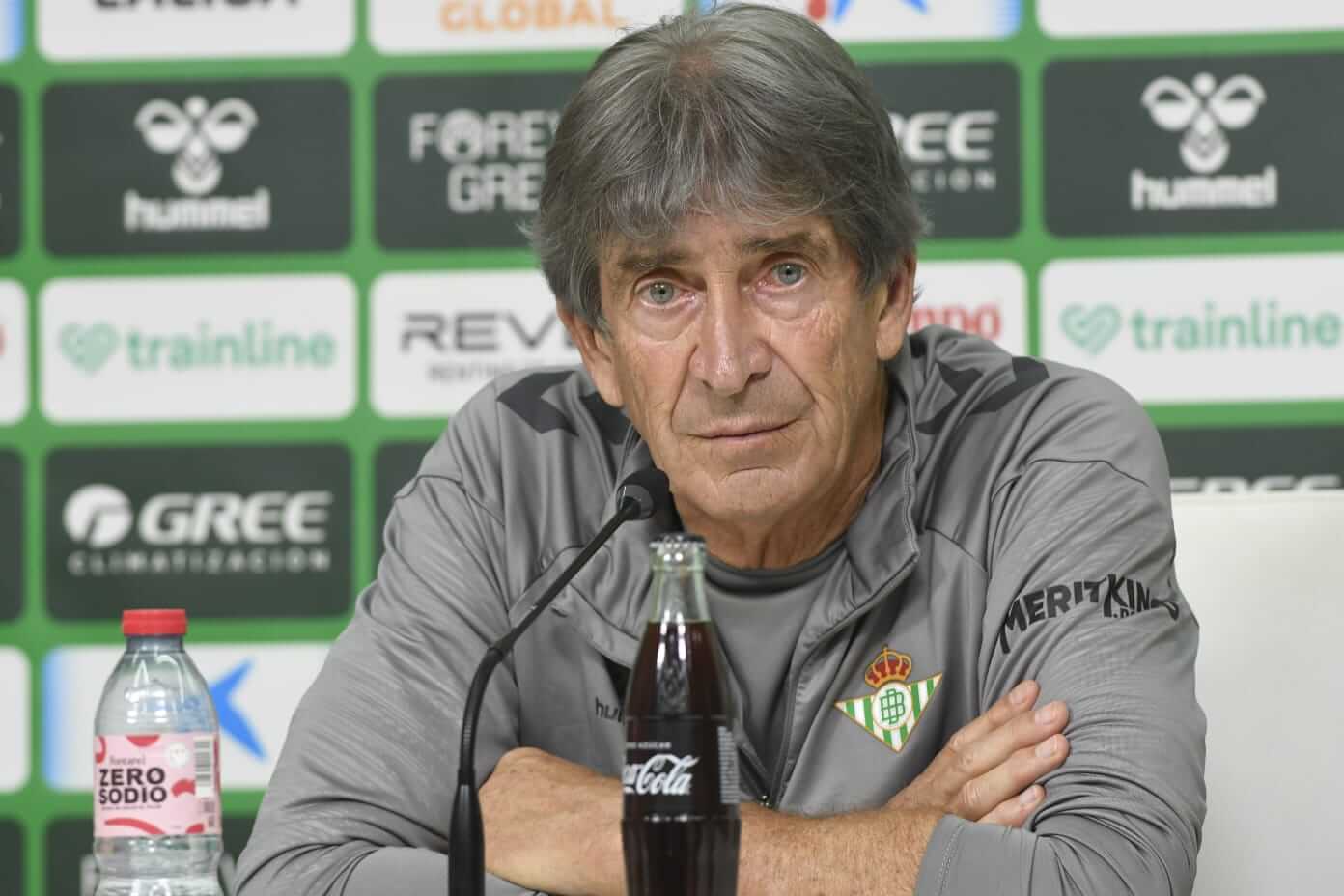 Manuel Pellegrini, en sala de prensa (Foto: Kiko Hurtado)
