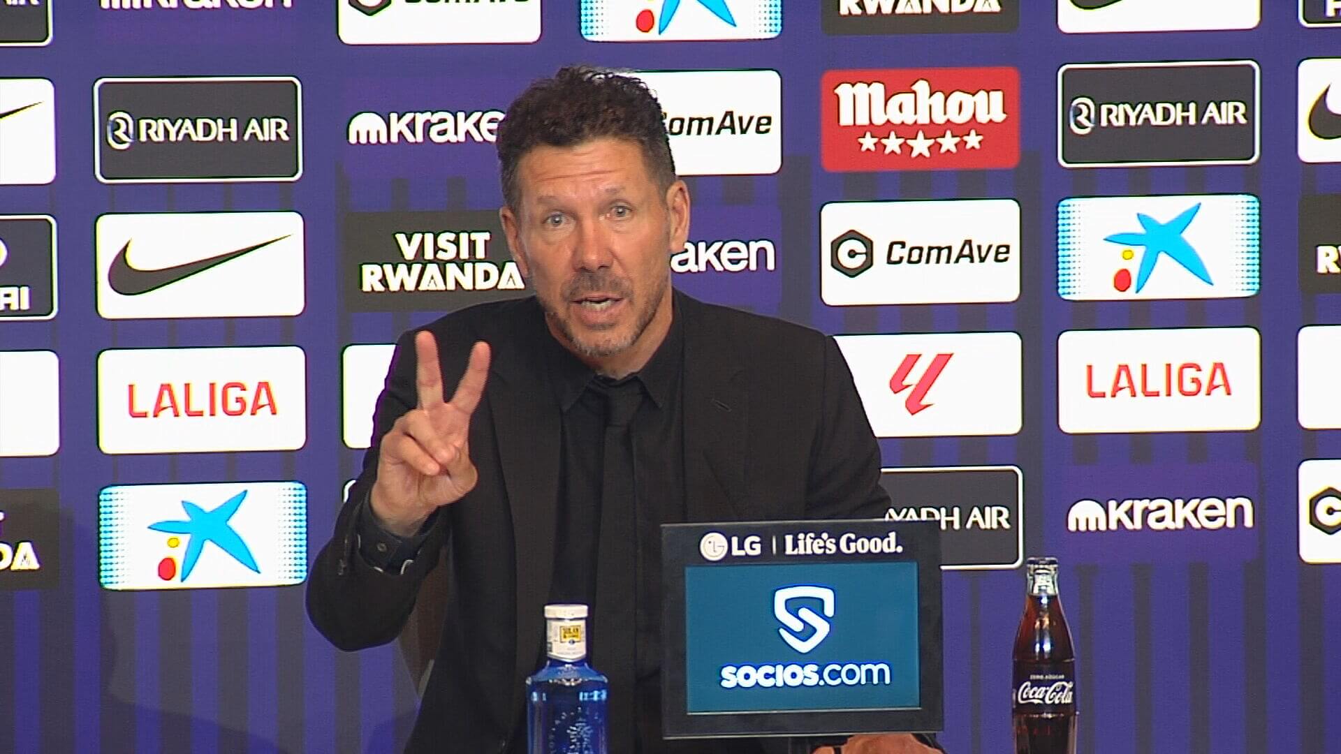 Diego Pablo Simeone, en rueda de prensa