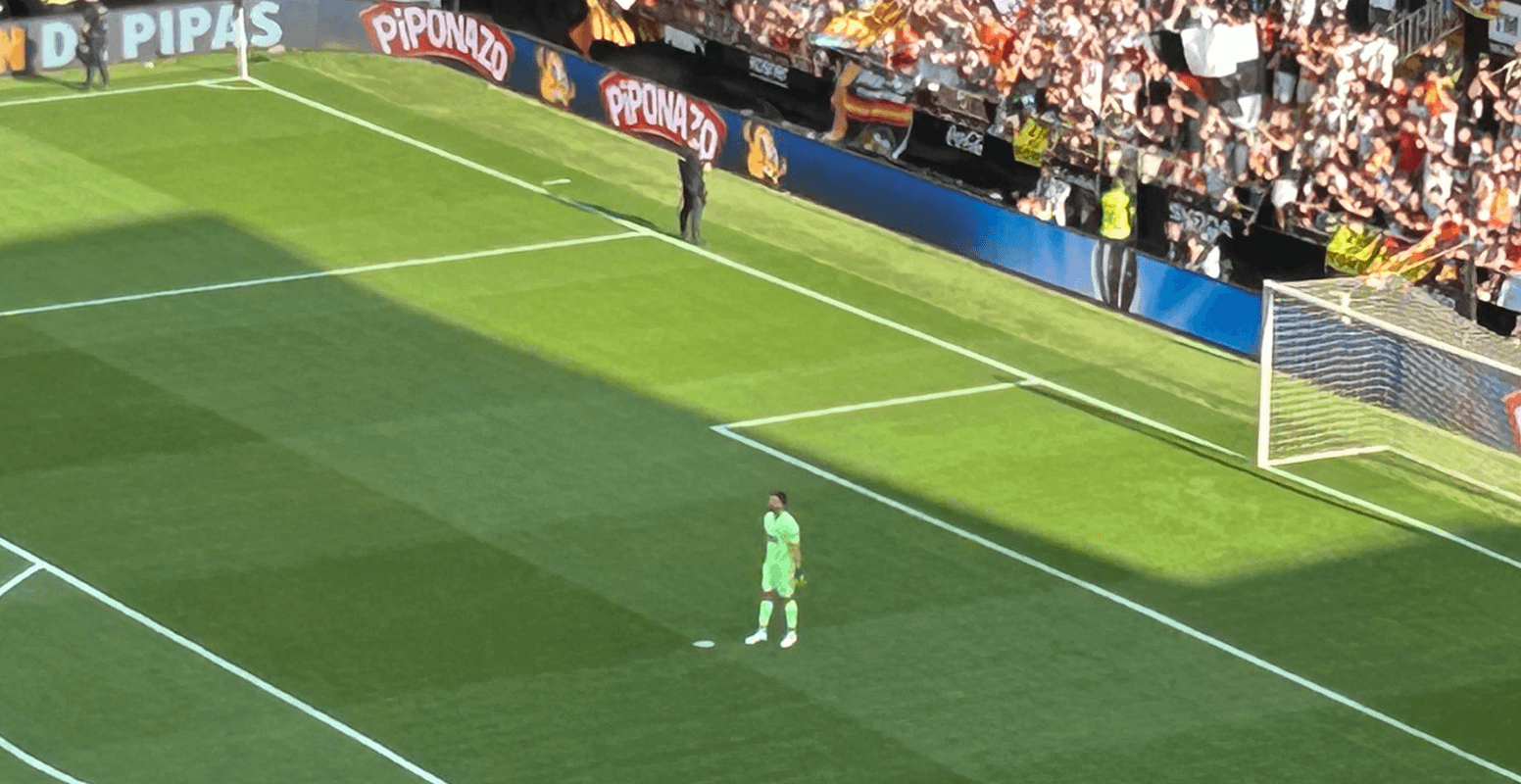 Comienza el partido en Mestalla