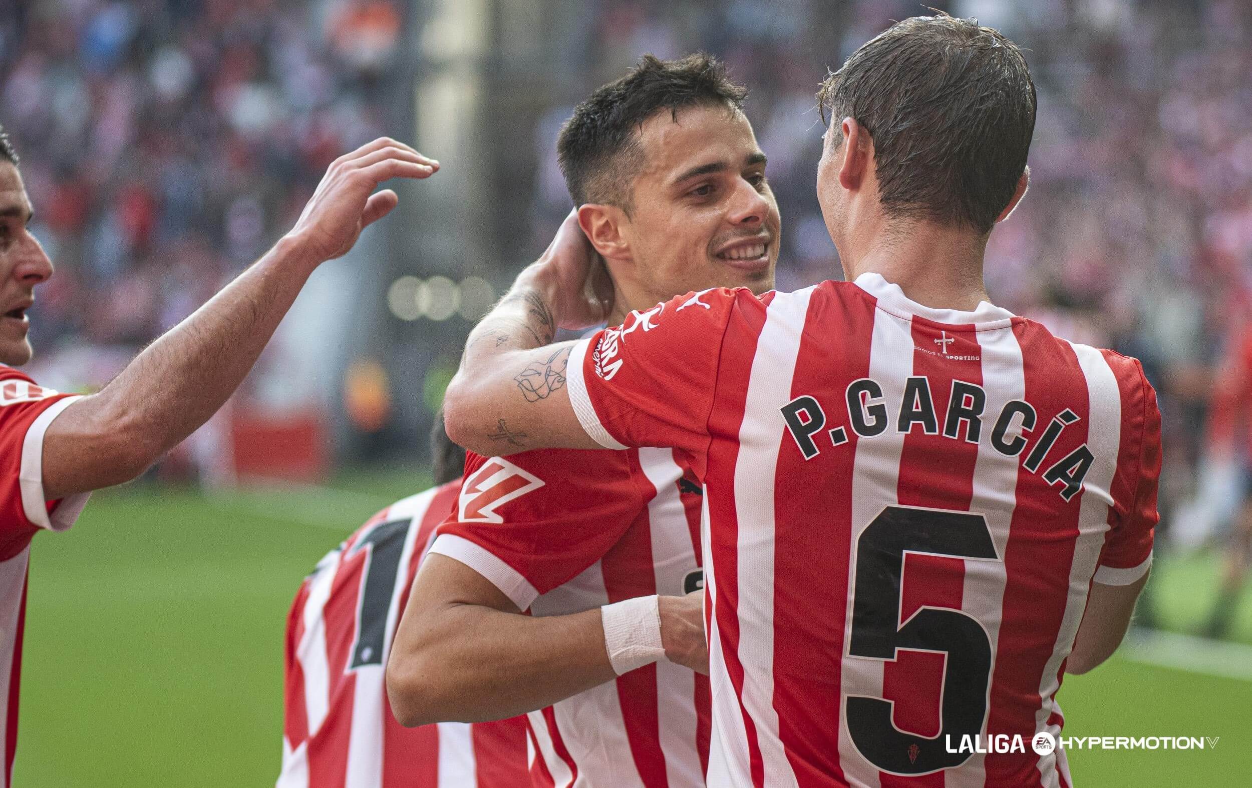 Gaspar Campos, en un partido con el Sporting (Foto: LALIGA).