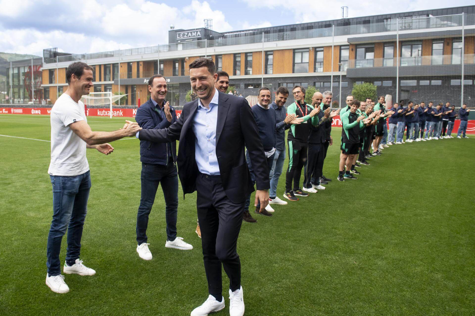 La despedida de Oscar de Marcos en Lezama (Foto: Athletic Club).