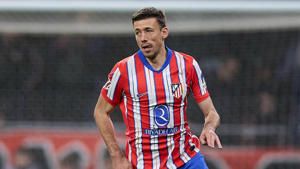 Clément Lenglet durante un partido con el Atlético de Madrid (Fuente: Cordon Press)