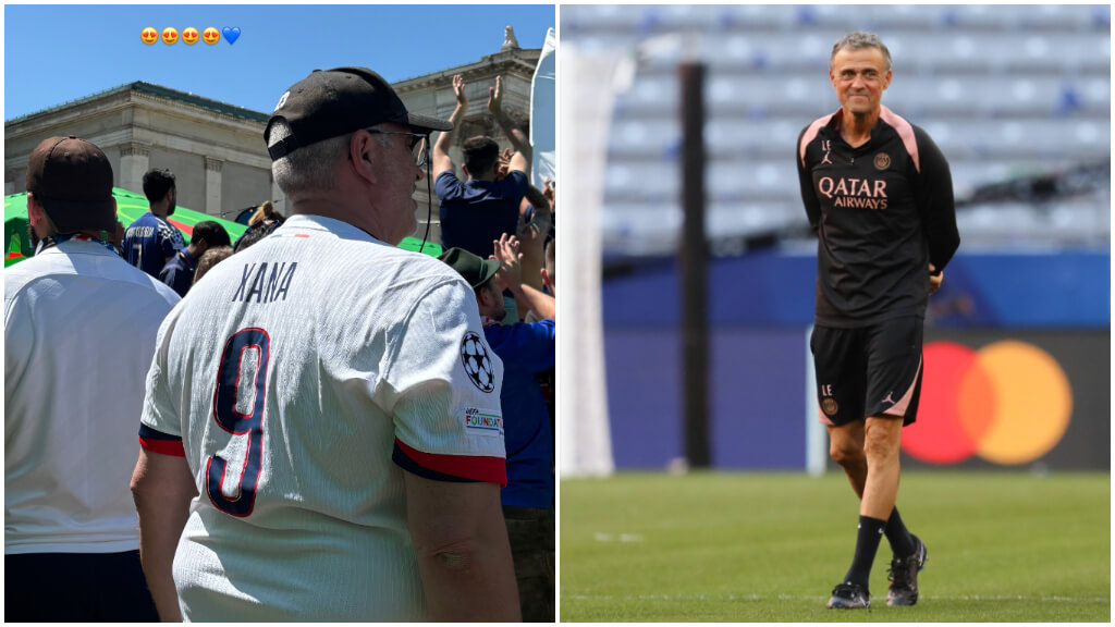 El emotivo gesto de los aficionados del PSG con la camiseta de Xana, la hija de Luis Enrique.