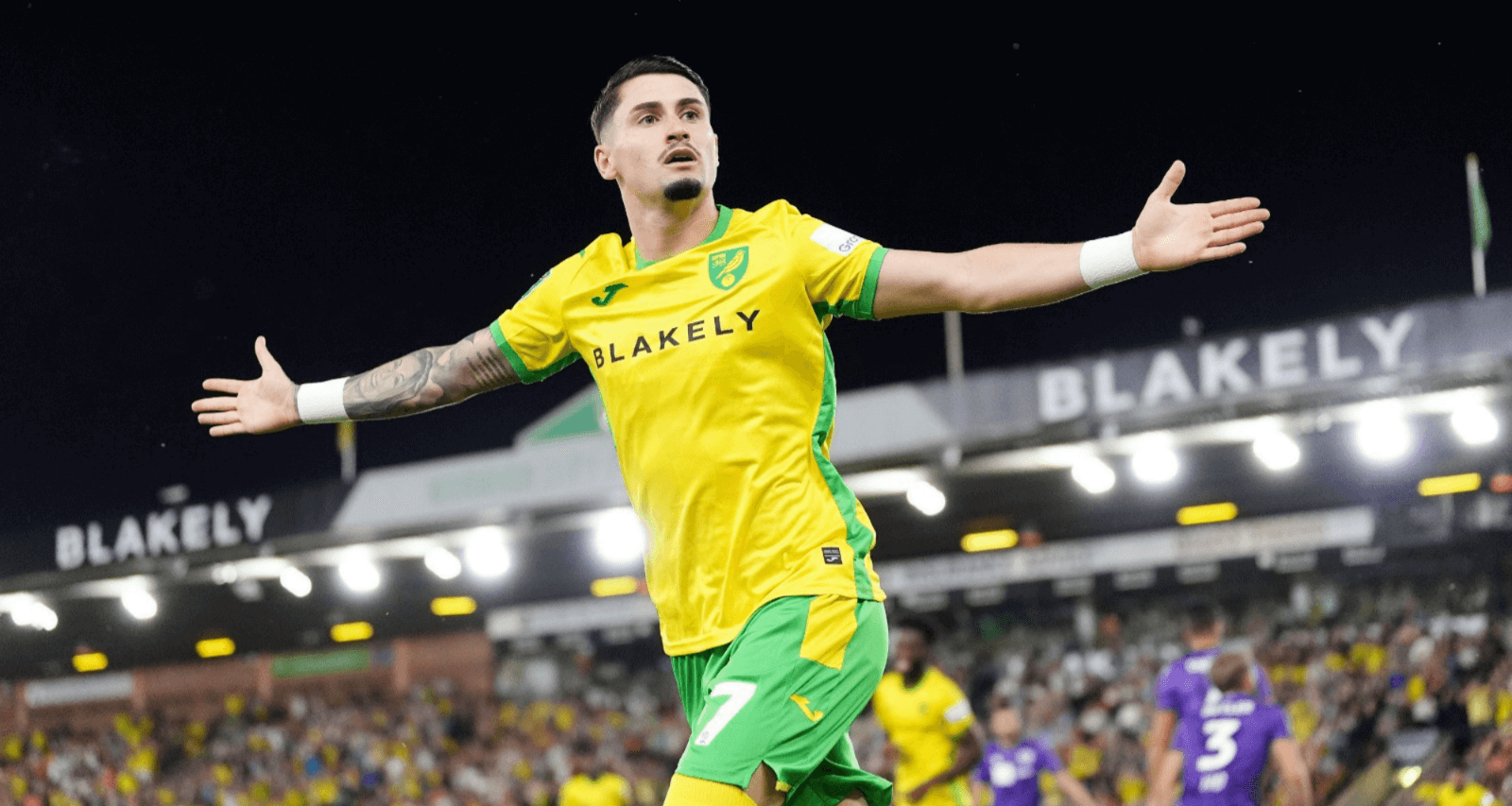 Borja Sainz celebra uno de sus goles con el Norwich. (Foto: Cordon Press)