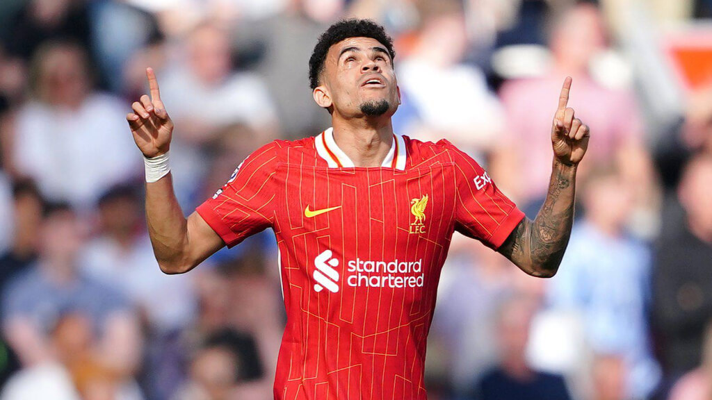 Luis Díaz celebrando un gol con el Liverpool (Fuente: Cordon Press)