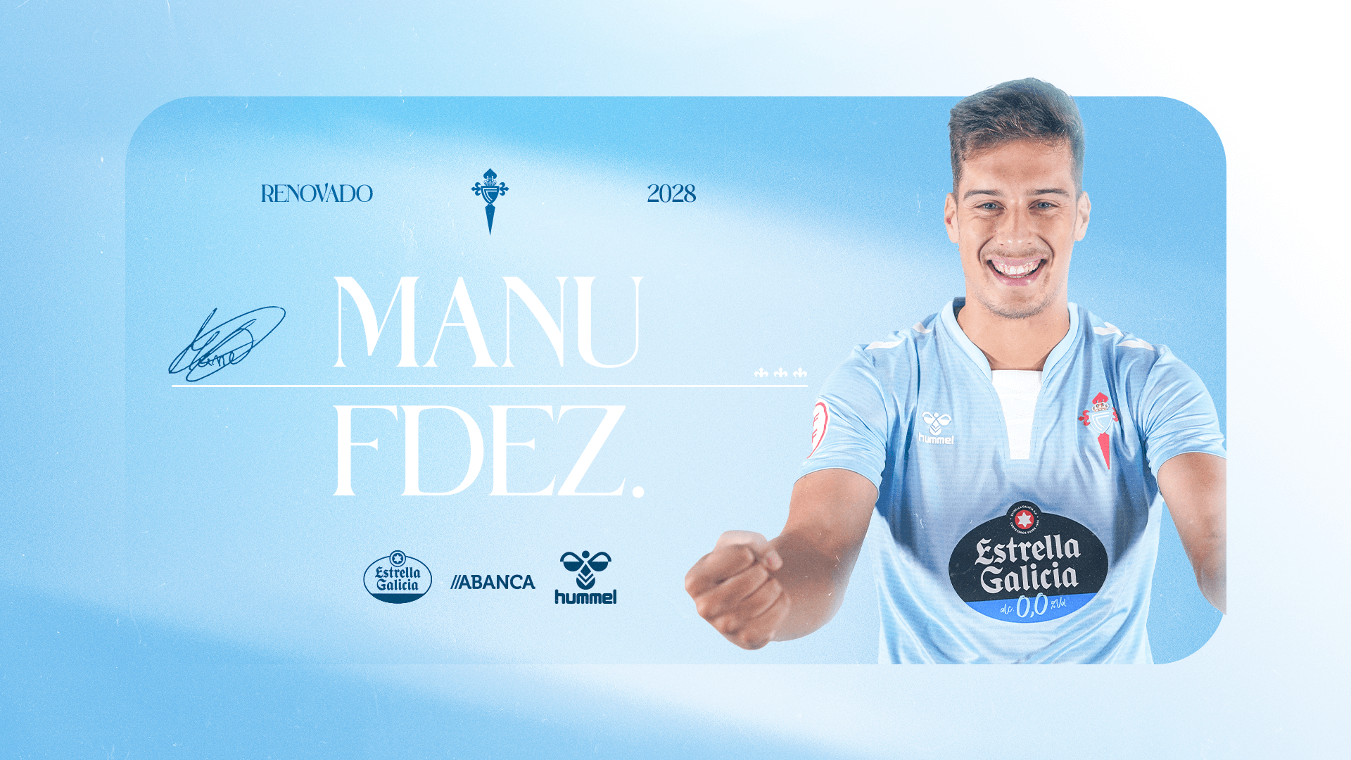Manu Fernández renueva con el Celta (Foto: RCCV).