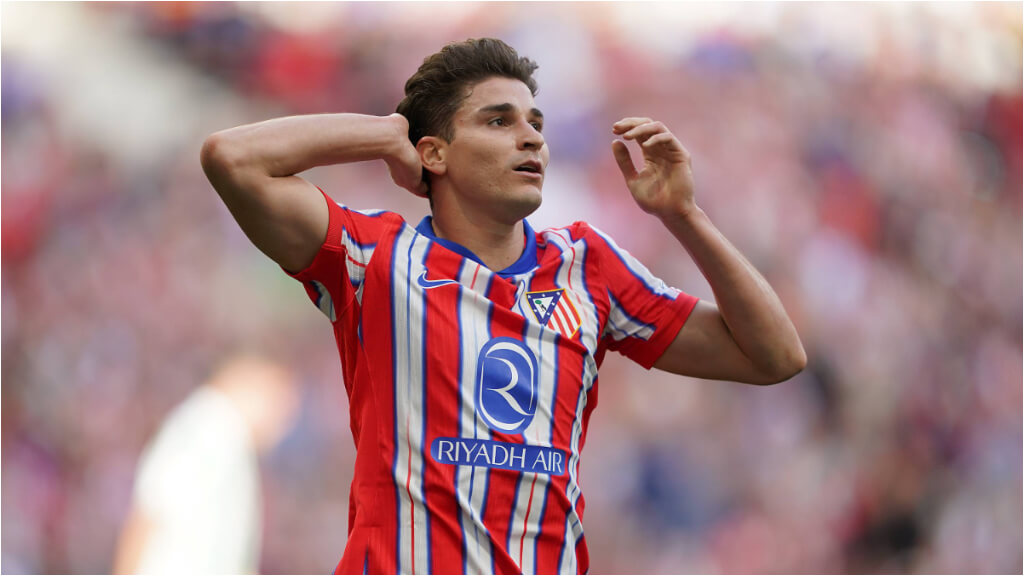 Julián Álvarez en un partido con el Atlético de Madrid (Cordon Press)