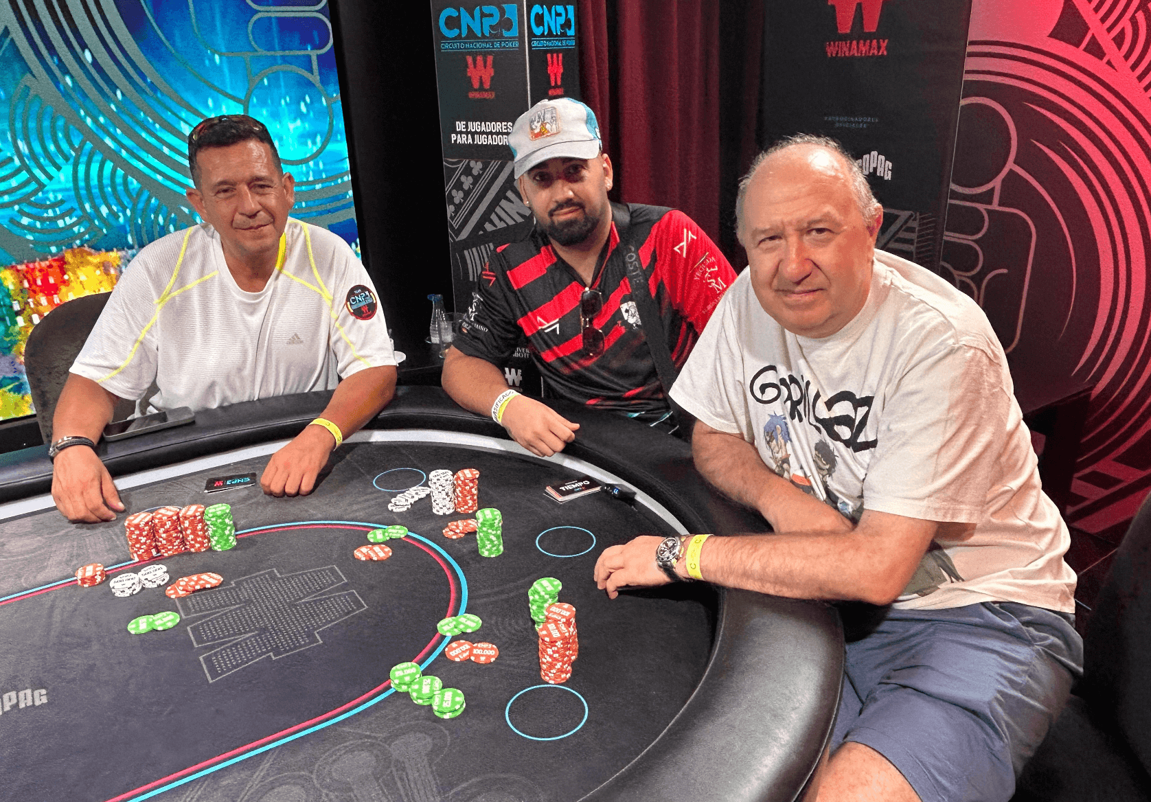Carlos García, Sergio Mohedano y Ángel Blanco 