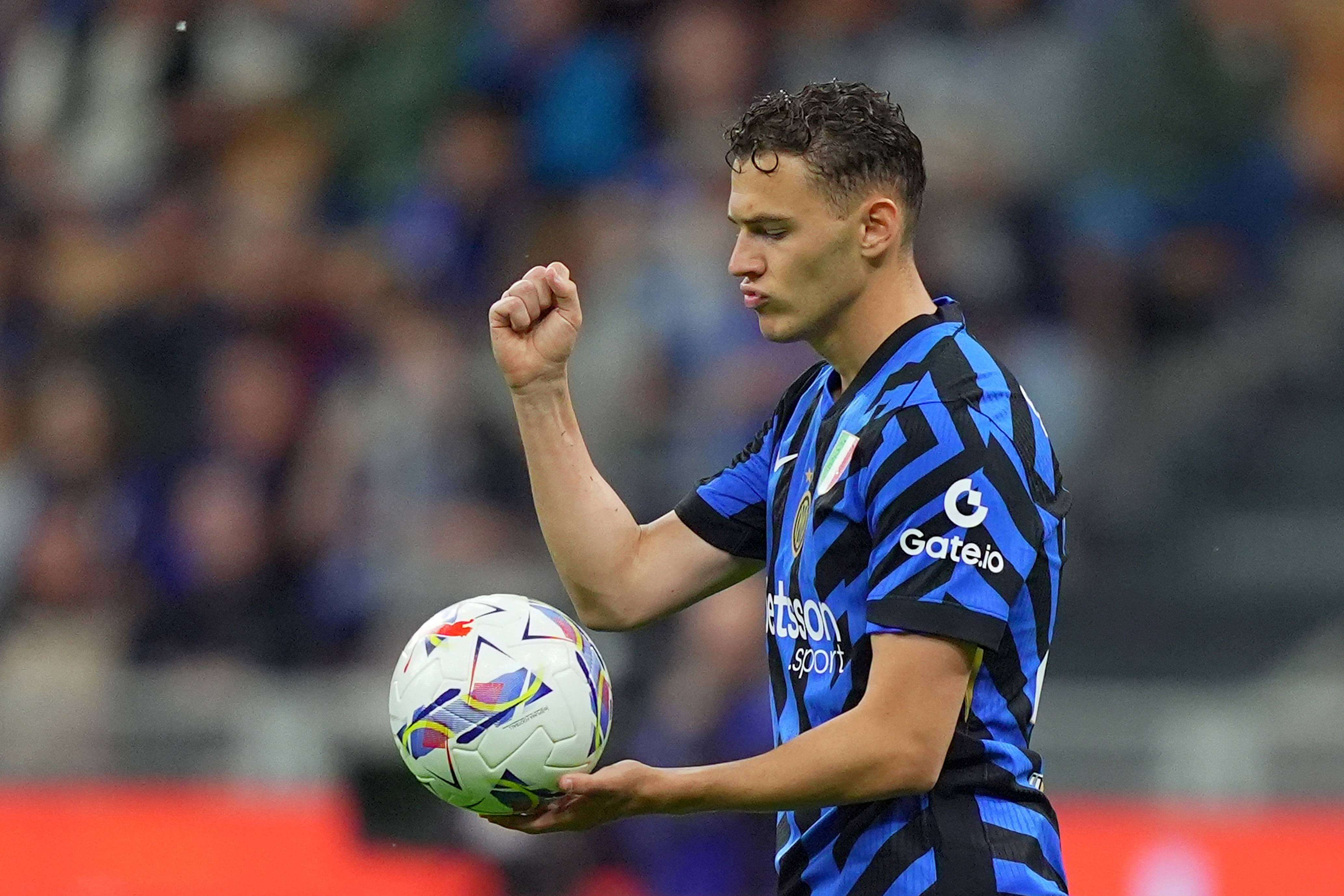 Kristjan Asllani, jugando con el Inter de Milán (Foto: Cordon Press).