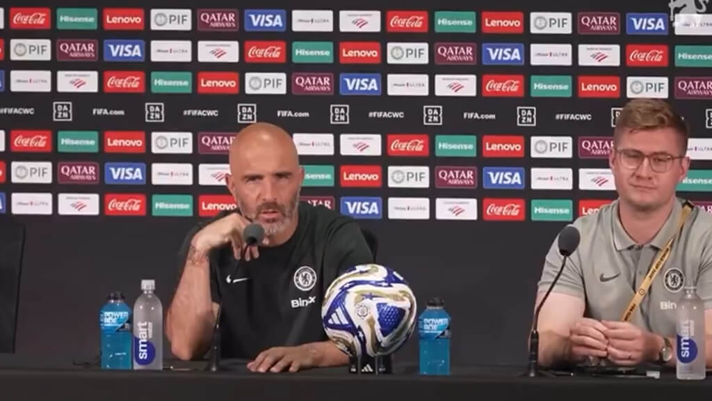 Enzo Maresca en rueda de prensa ante sde la final del Mundial de Clubes