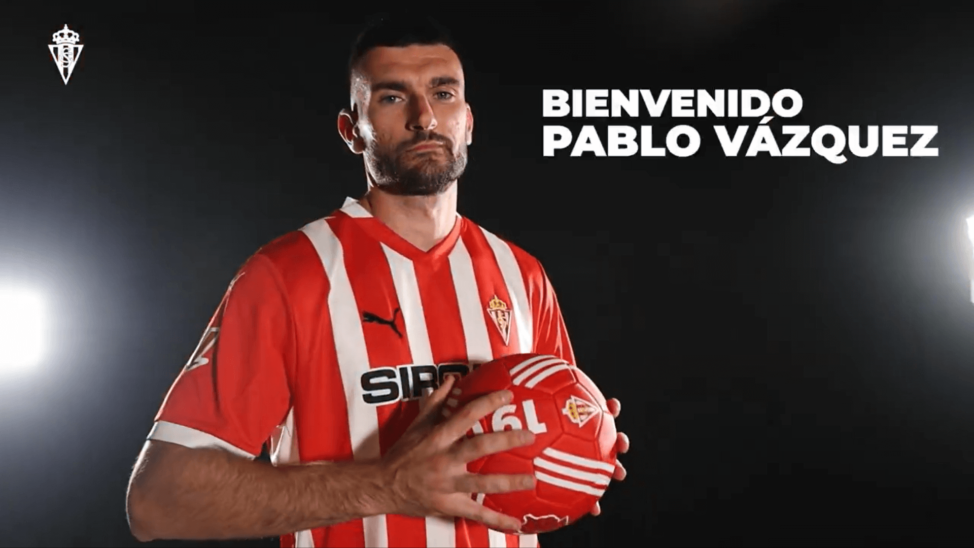 Pablo Vázquez, nuevo jugador del Sporting de Gijón (Foto: RSG).